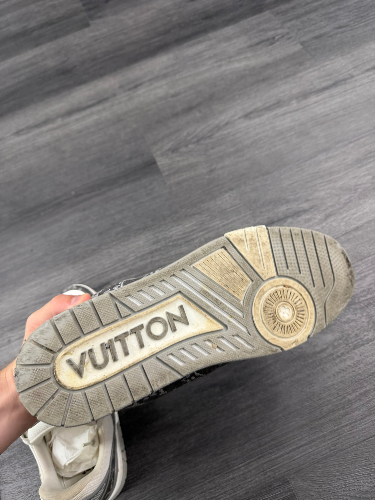 LV monogram trainers grey 9.5LV (11M) OG ALL U