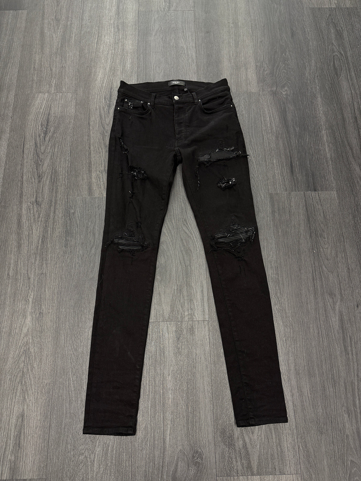 Amiri MX1 black patch Jeans Size 32 U