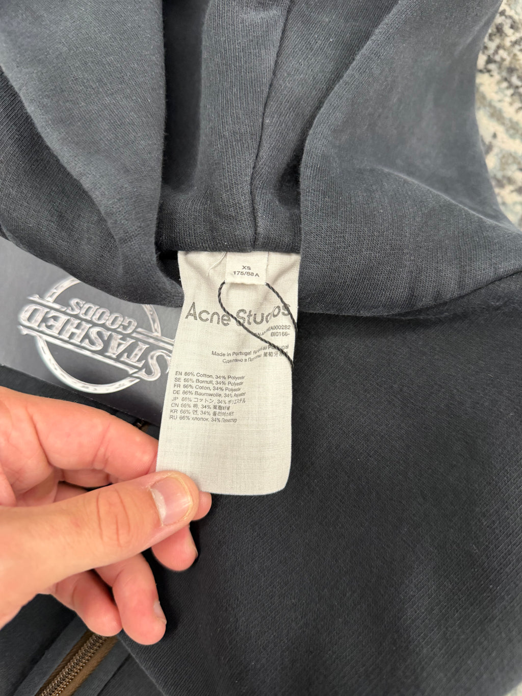 ACNE studios zip up hoodie black XS U