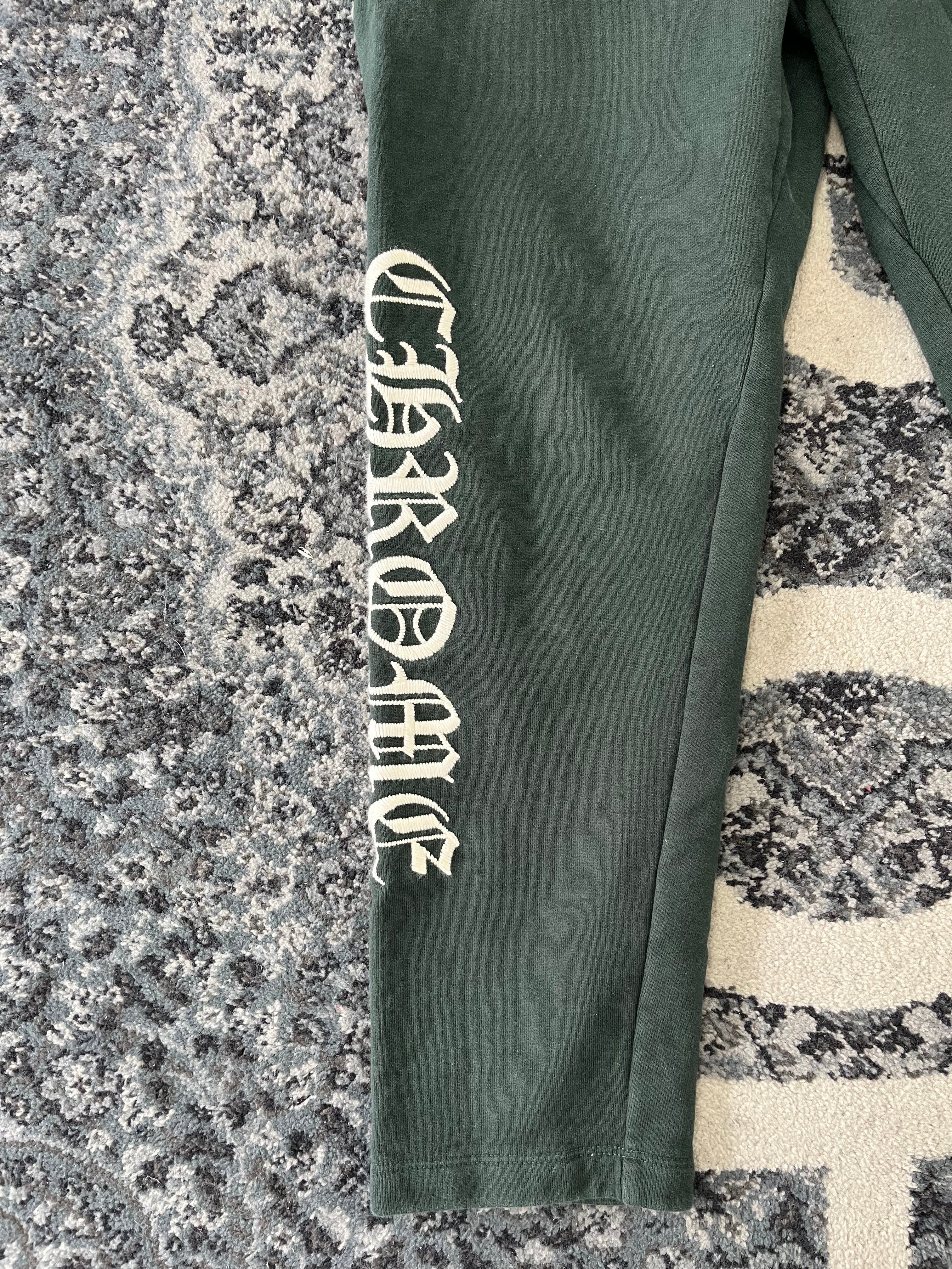 CHROME HEARTS slo ride sweatpants green M U
