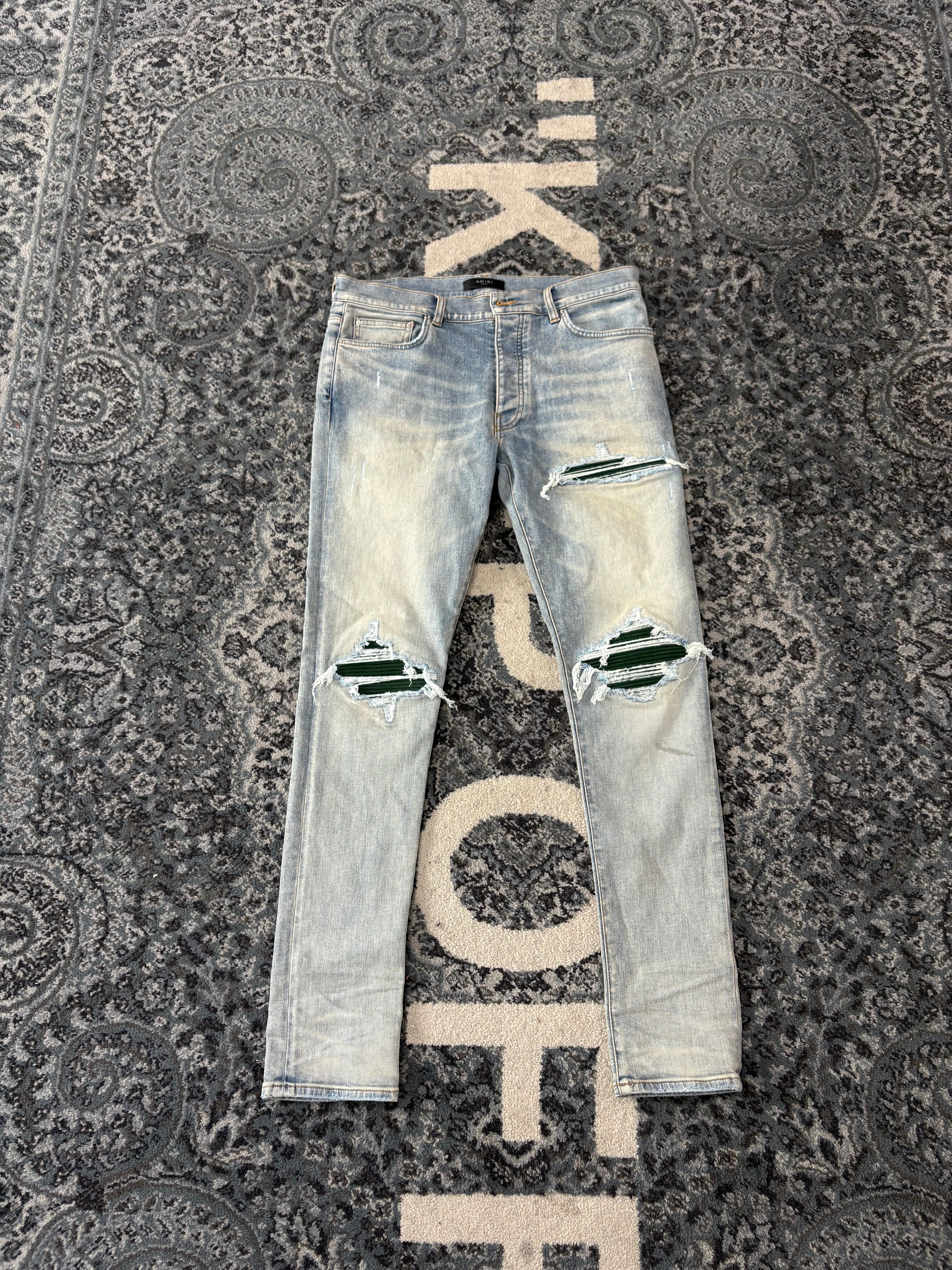 AMIRI forest green mx1 jeans indigo 34 U