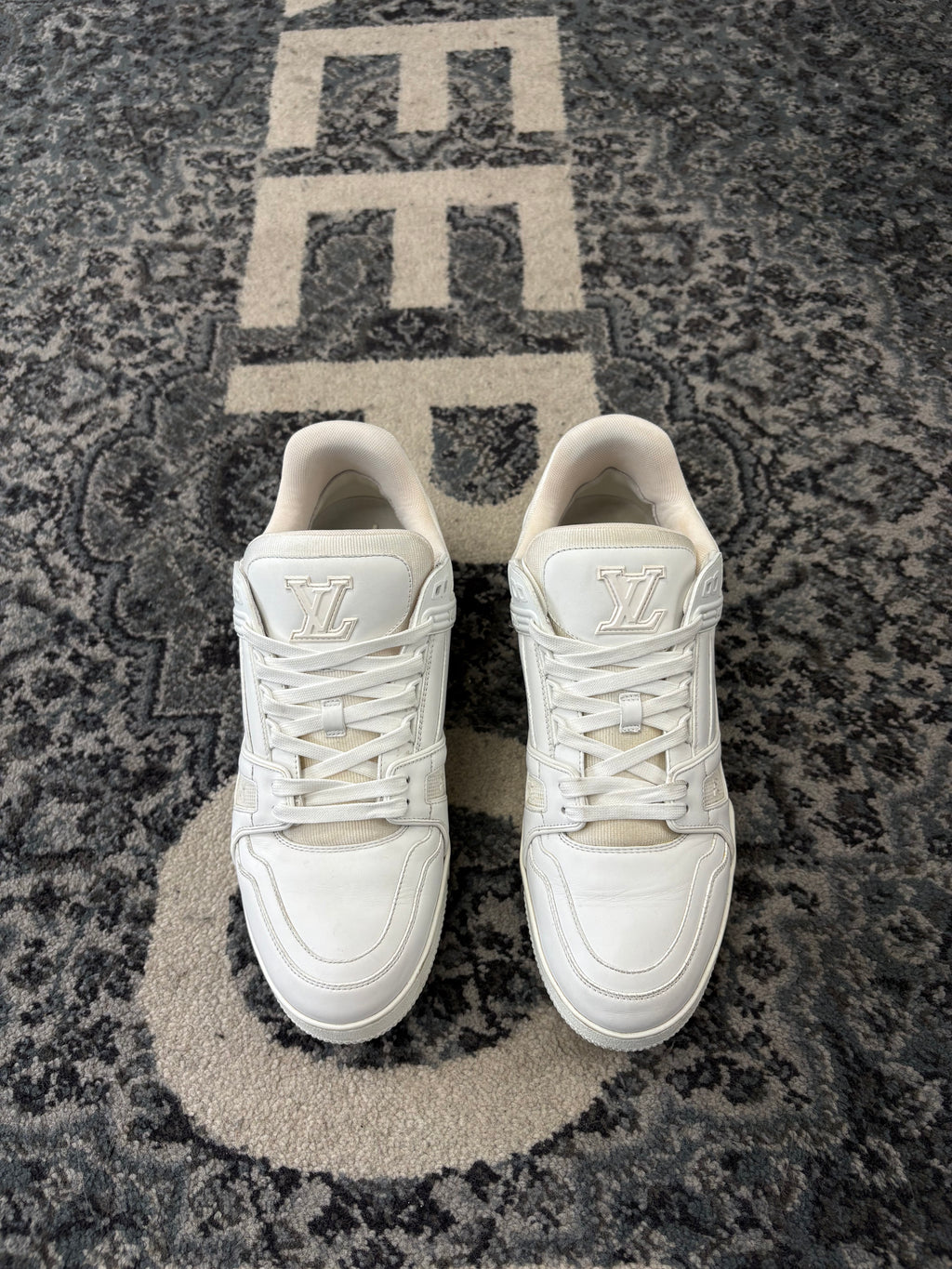 LV White Trainers Size 12 US NB U