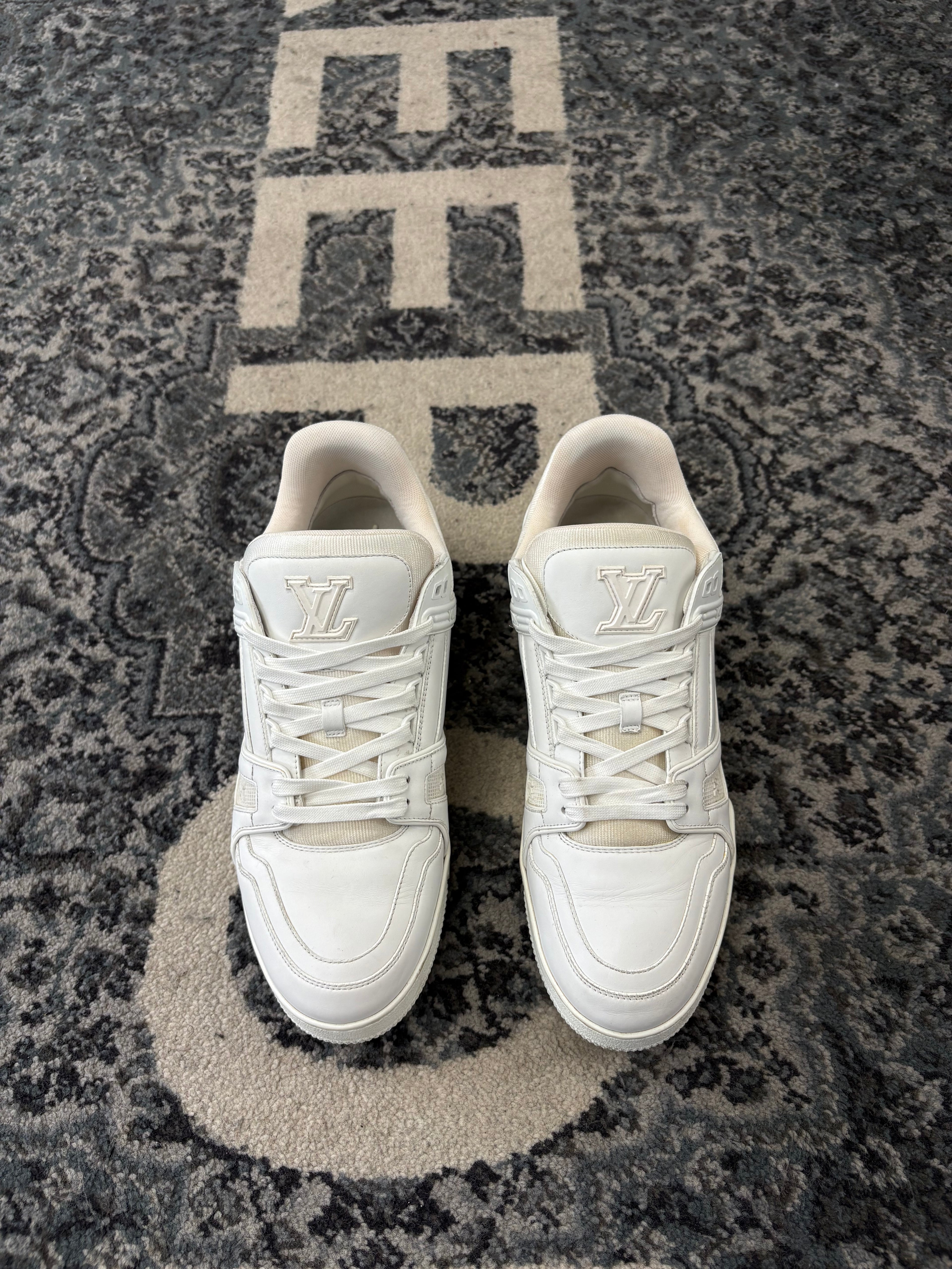 LV White Trainers Size 12 US NB U