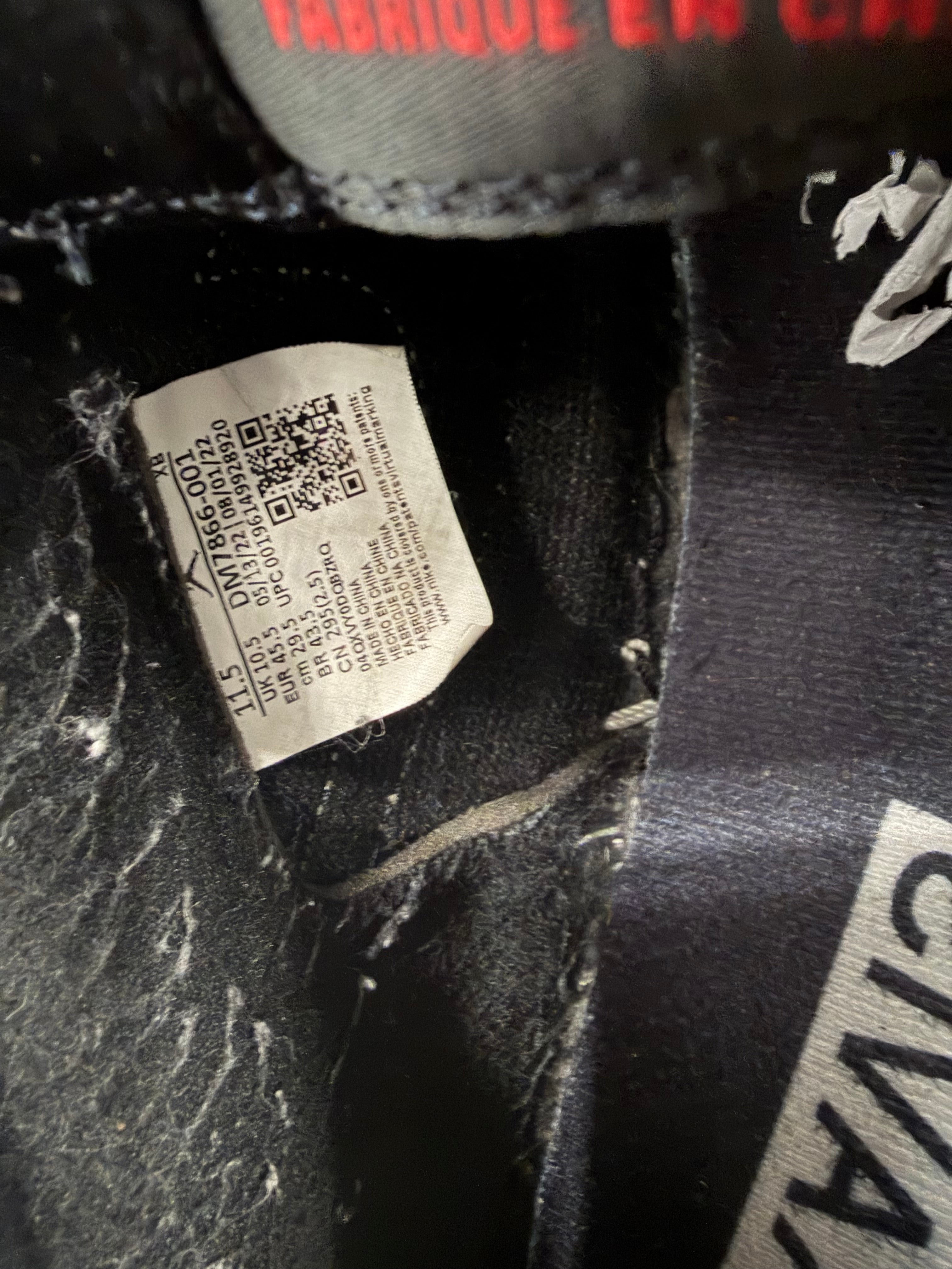 JORDAN 1 travis scott "phantom" lowtops black 11.5M NB U
