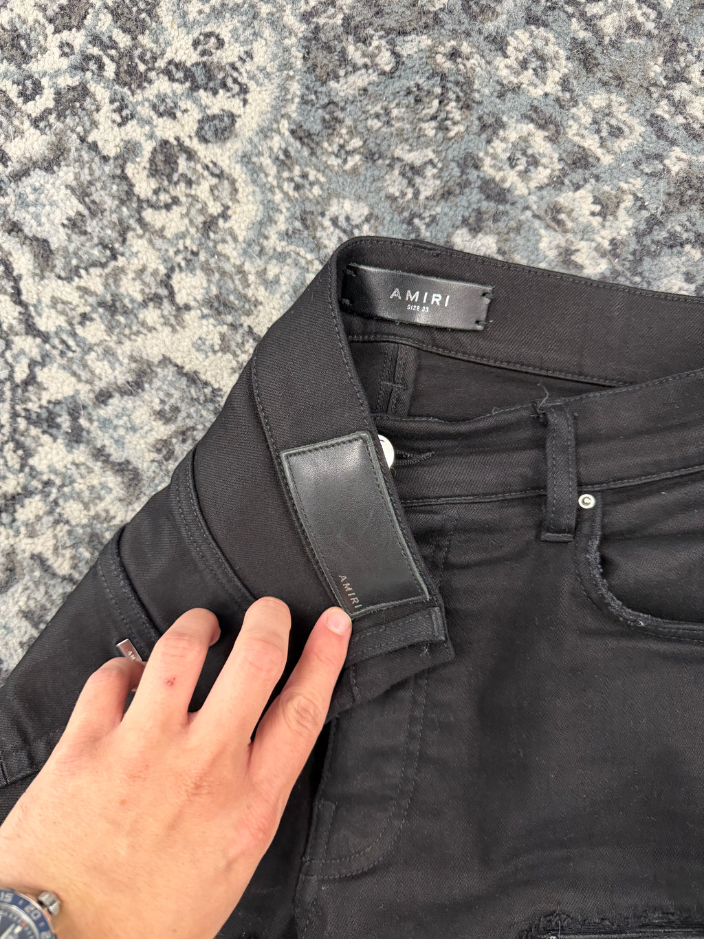 AMIRI black thrasher jeans black 33 U
