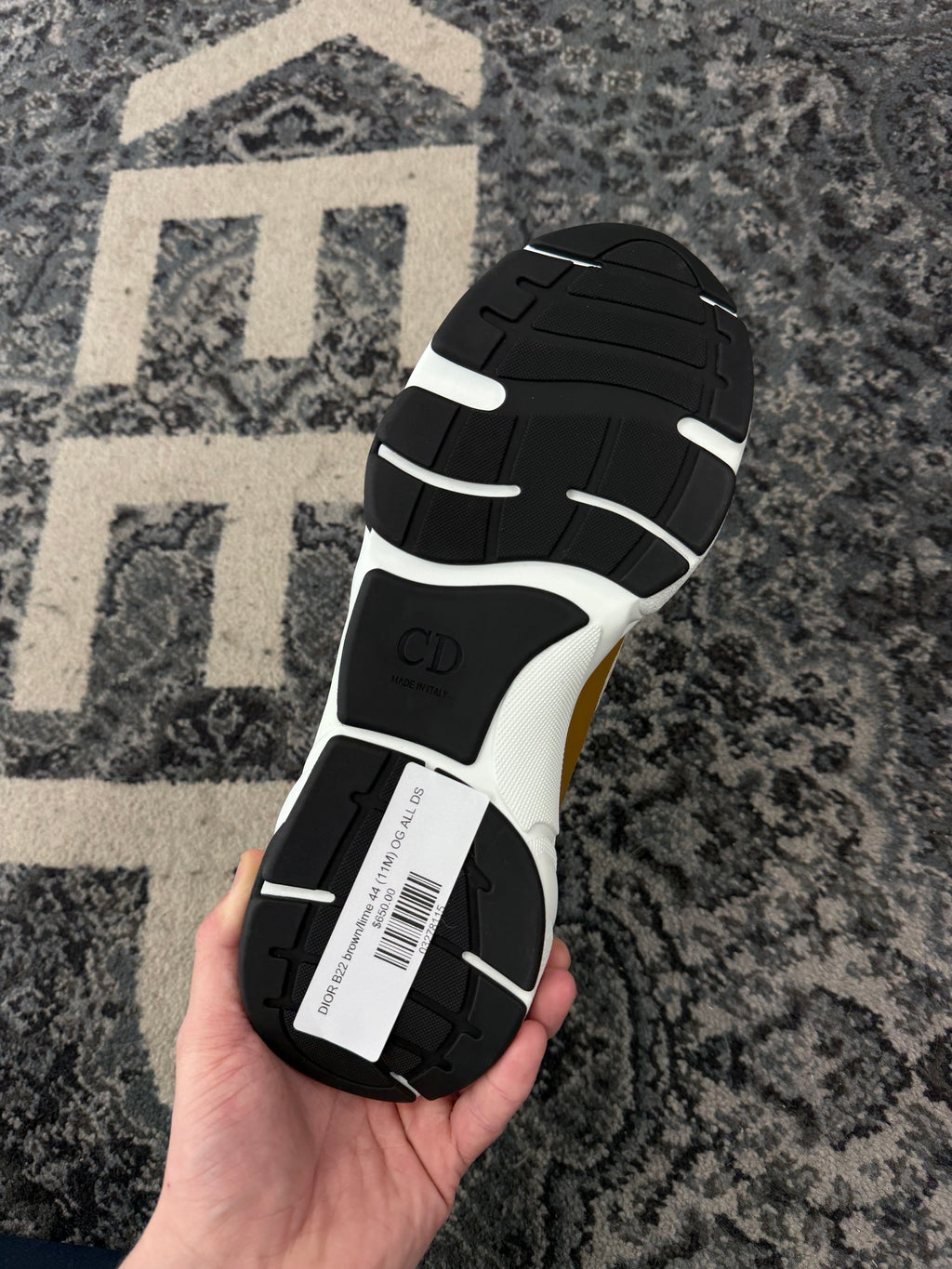 DIOR B22 brown/lime 44 (11M) OG ALL DS