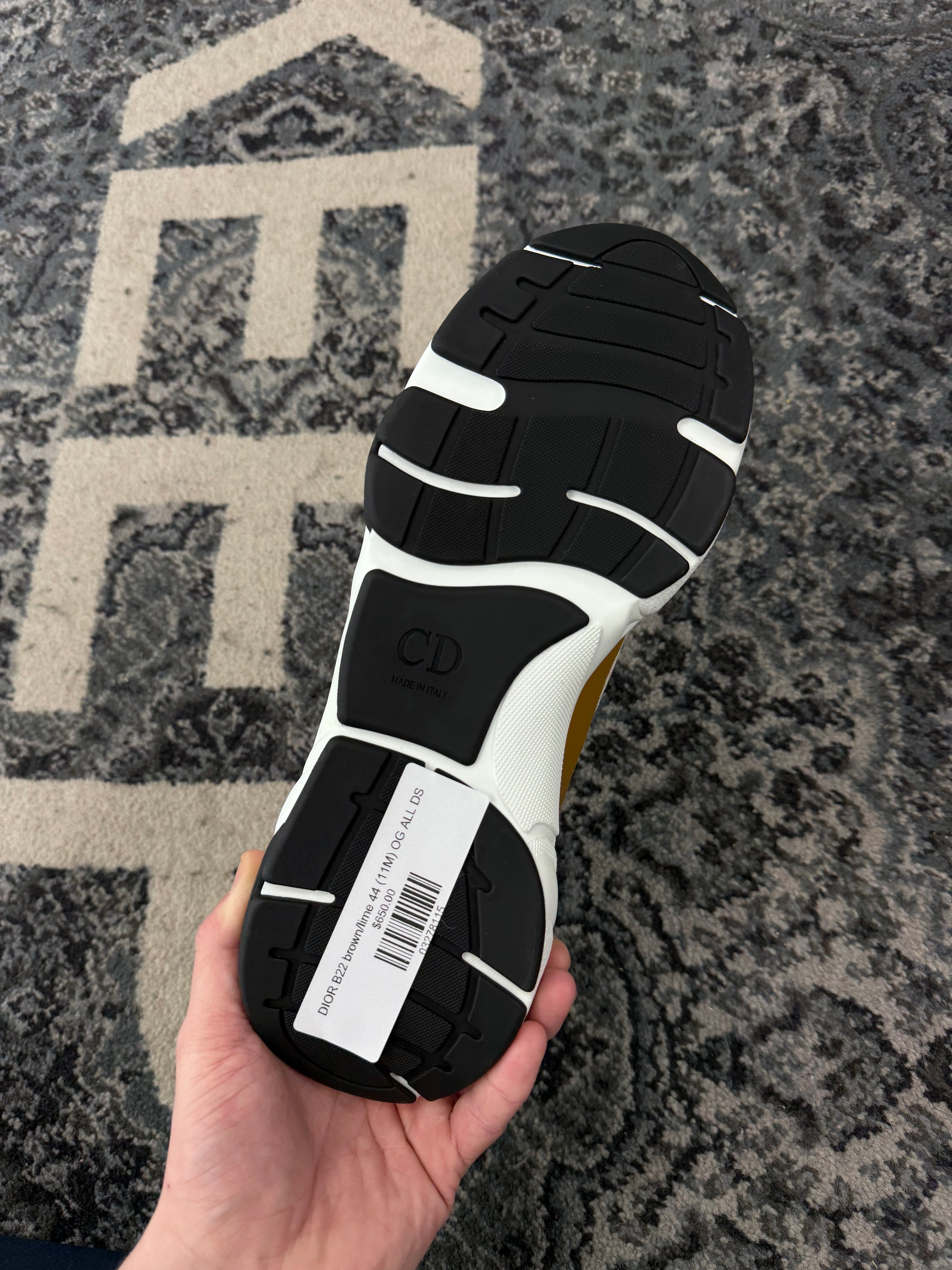 DIOR B22 brown/lime 44 (11M) OG ALL DS