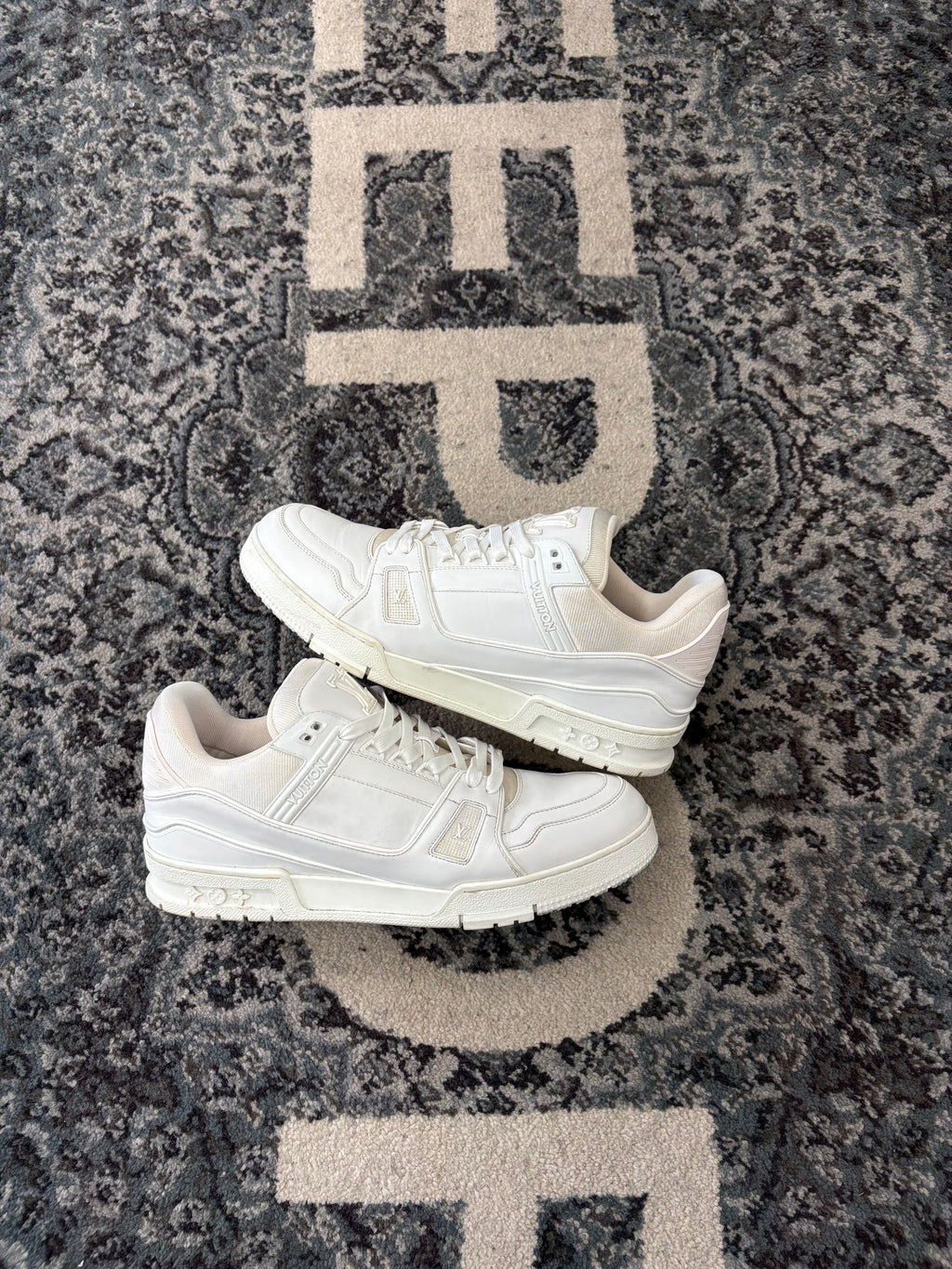 LV White Trainers Size 12 US NB U
