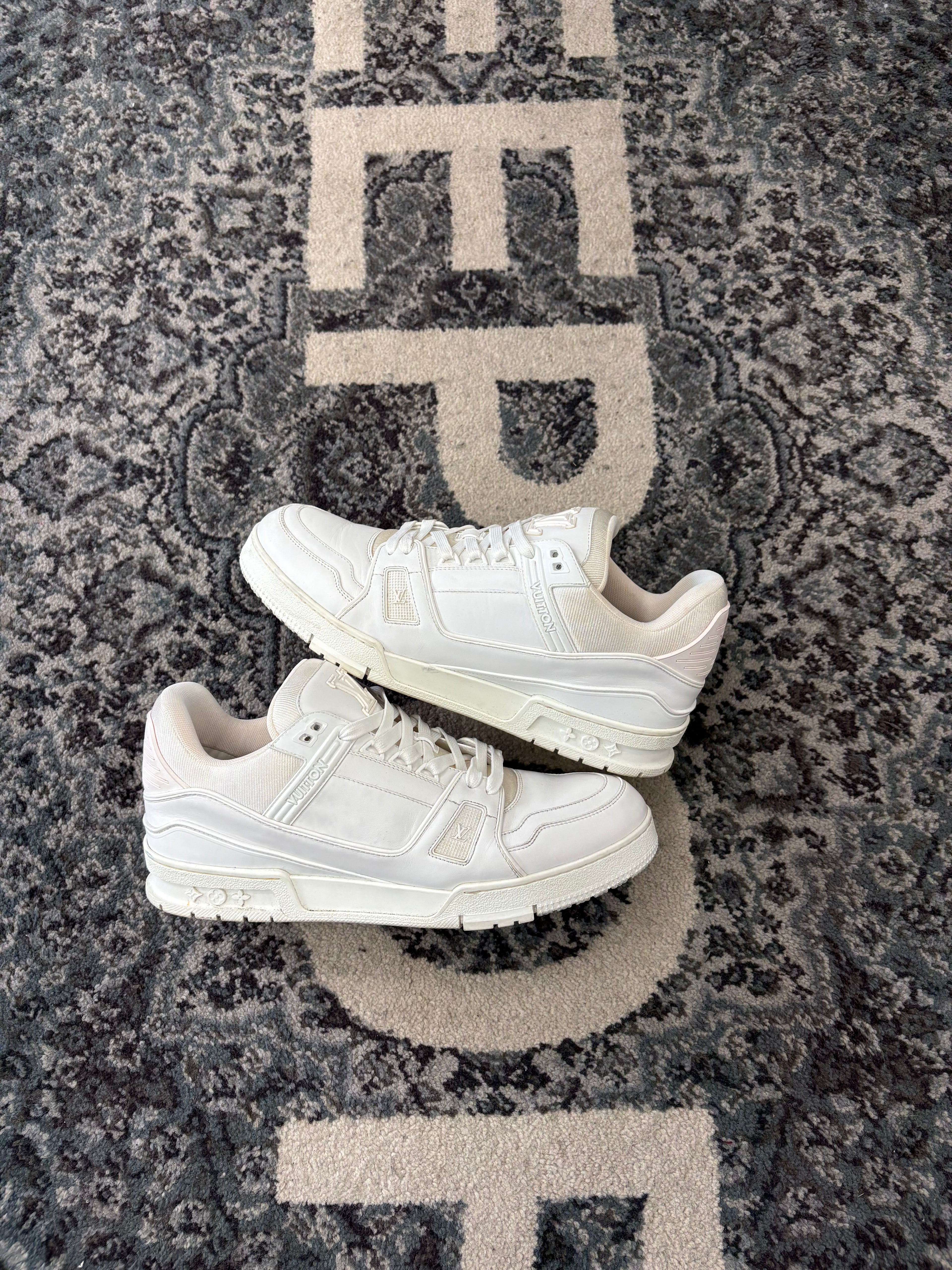 LV White Trainers Size 12 US NB U
