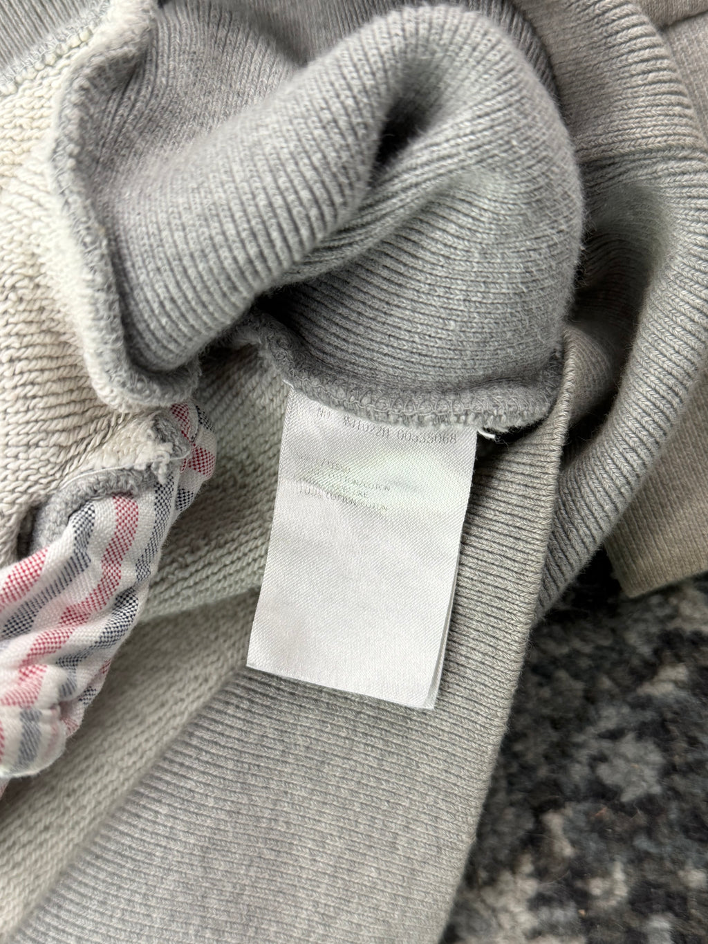 THOM BROWNE t-bar zip up grey 2 (S) U