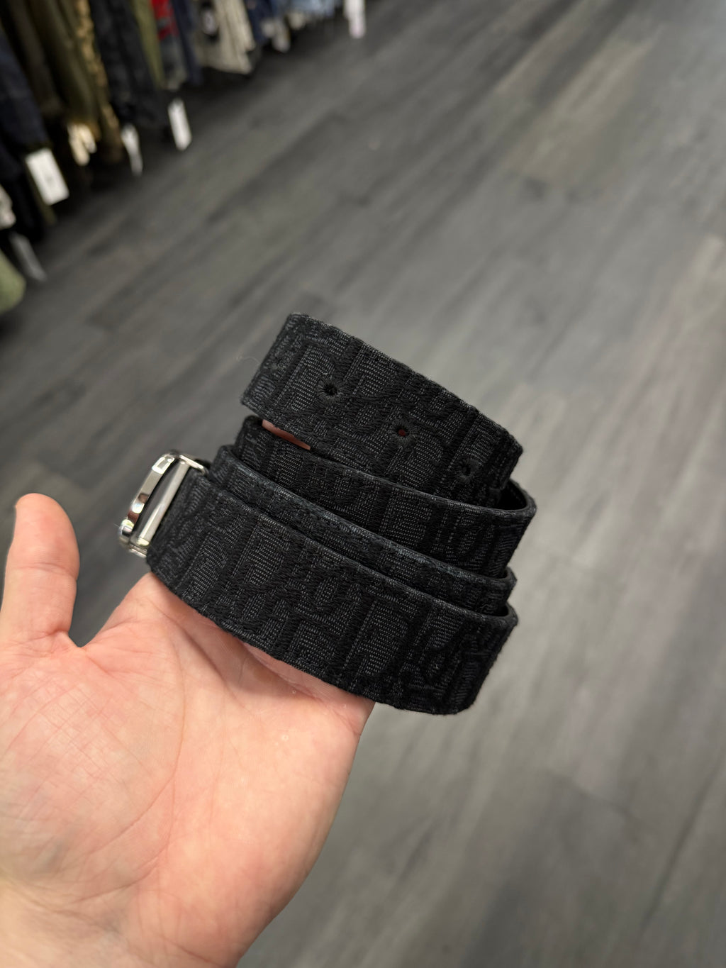 DIOR two-tone cd logo belt 40-44W U