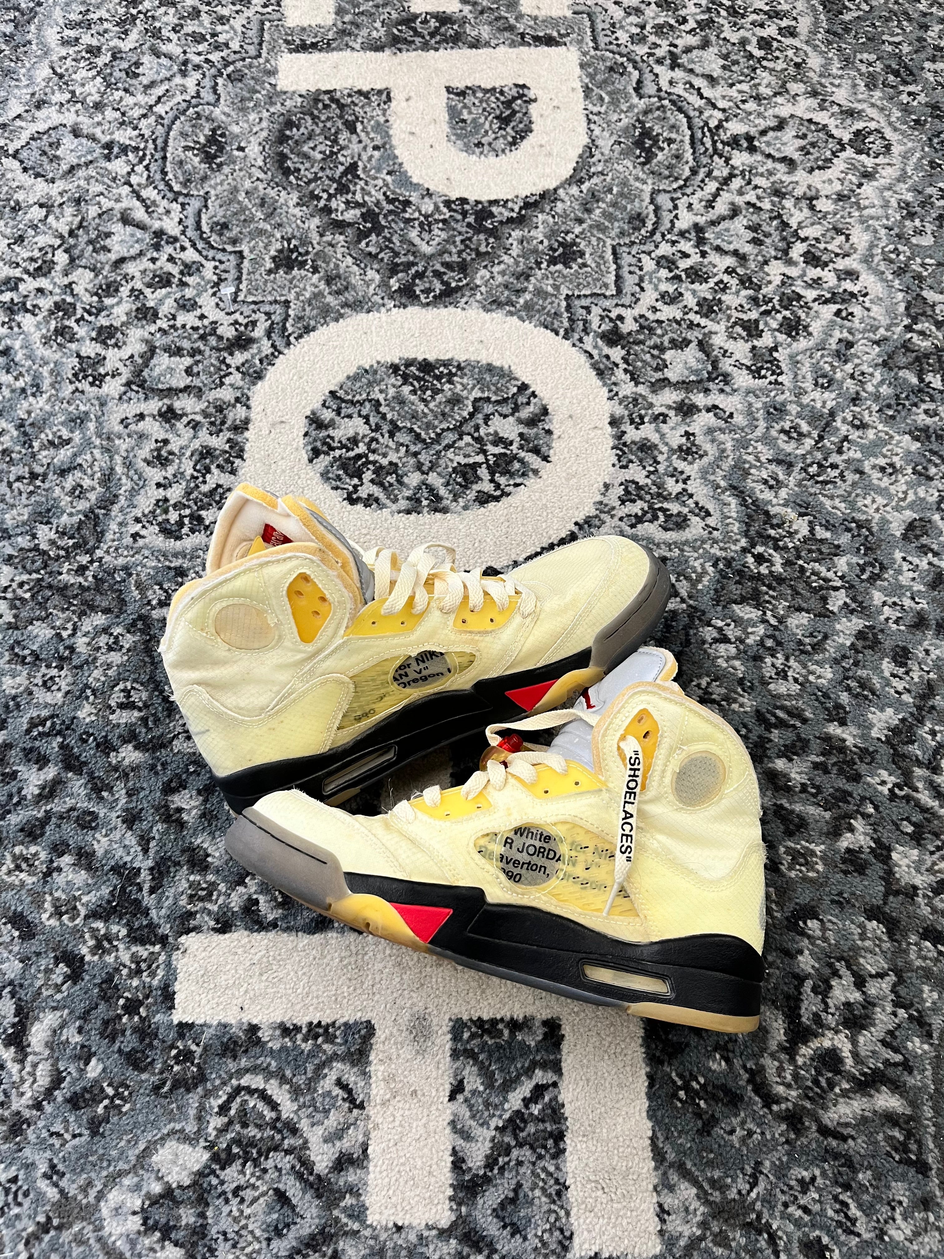 Jordan 5 Off White Sail Size 9 U NB
