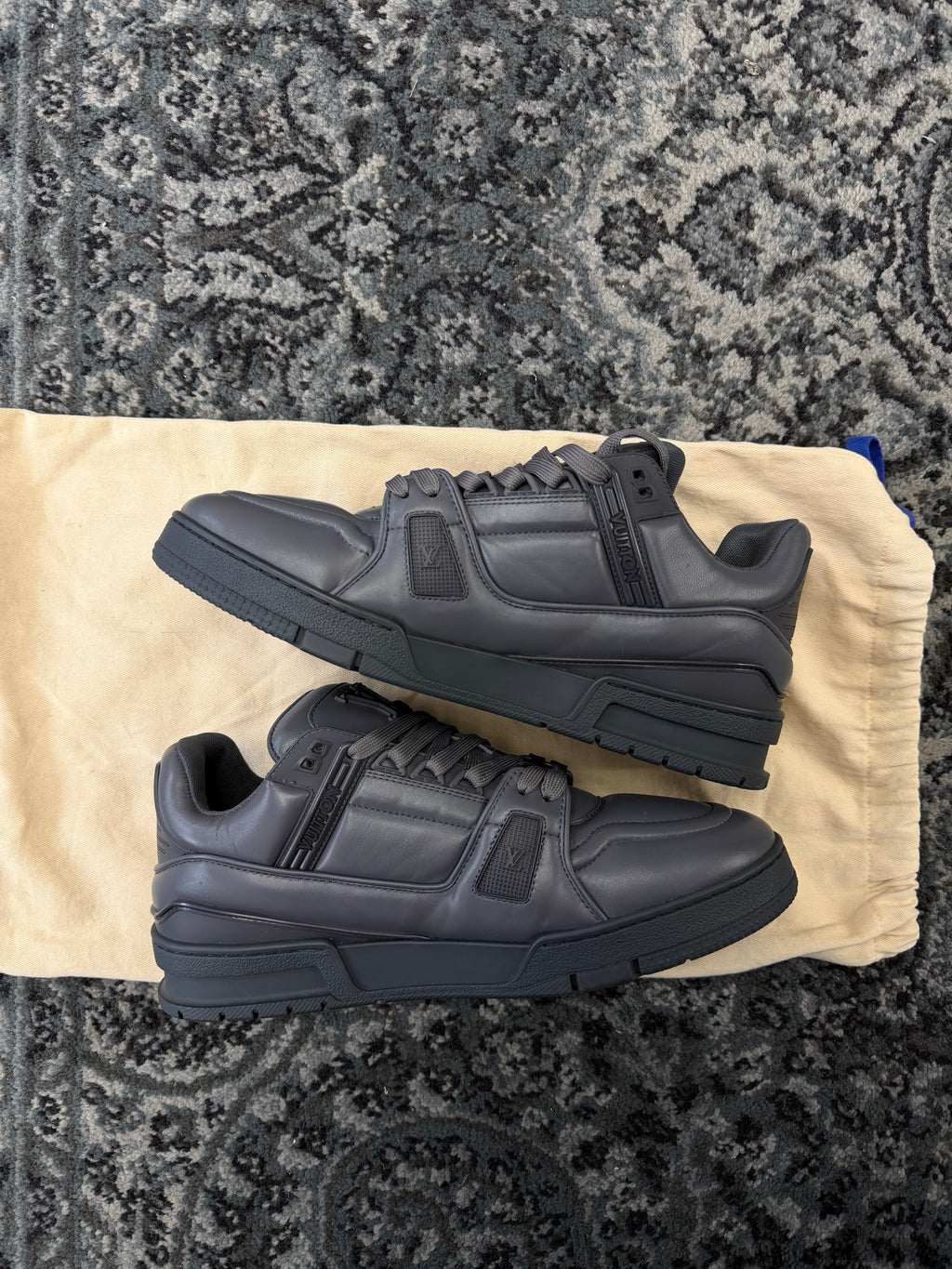 LV Padded Storm Grey Trainers Size 8.5/9 US U NB