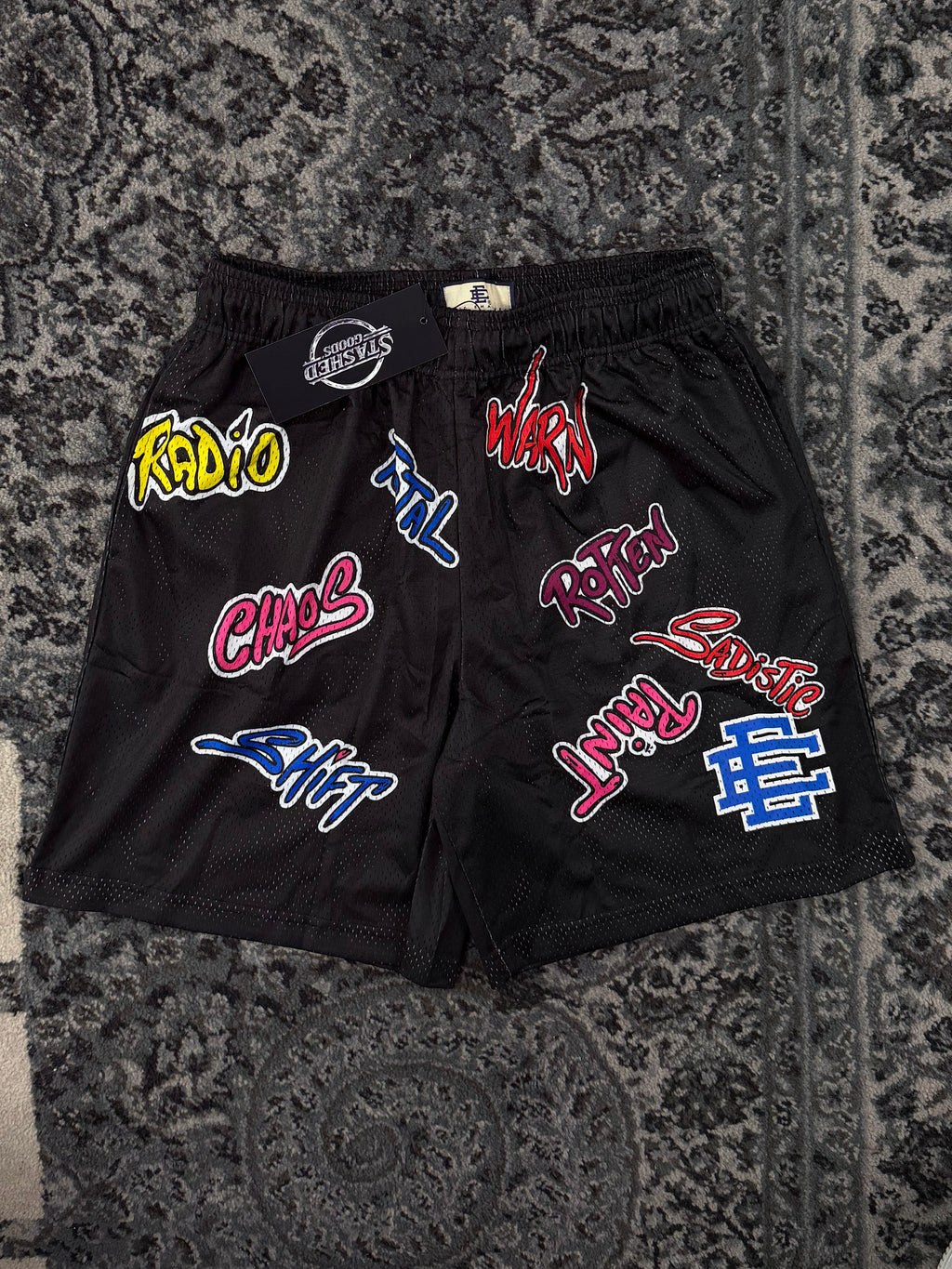 EE x matty boy graphic shorts black XL DSWT