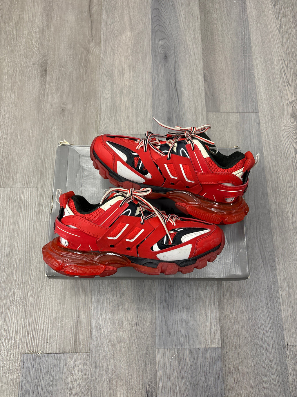 Balenciaga red track runners sz 10 U wb