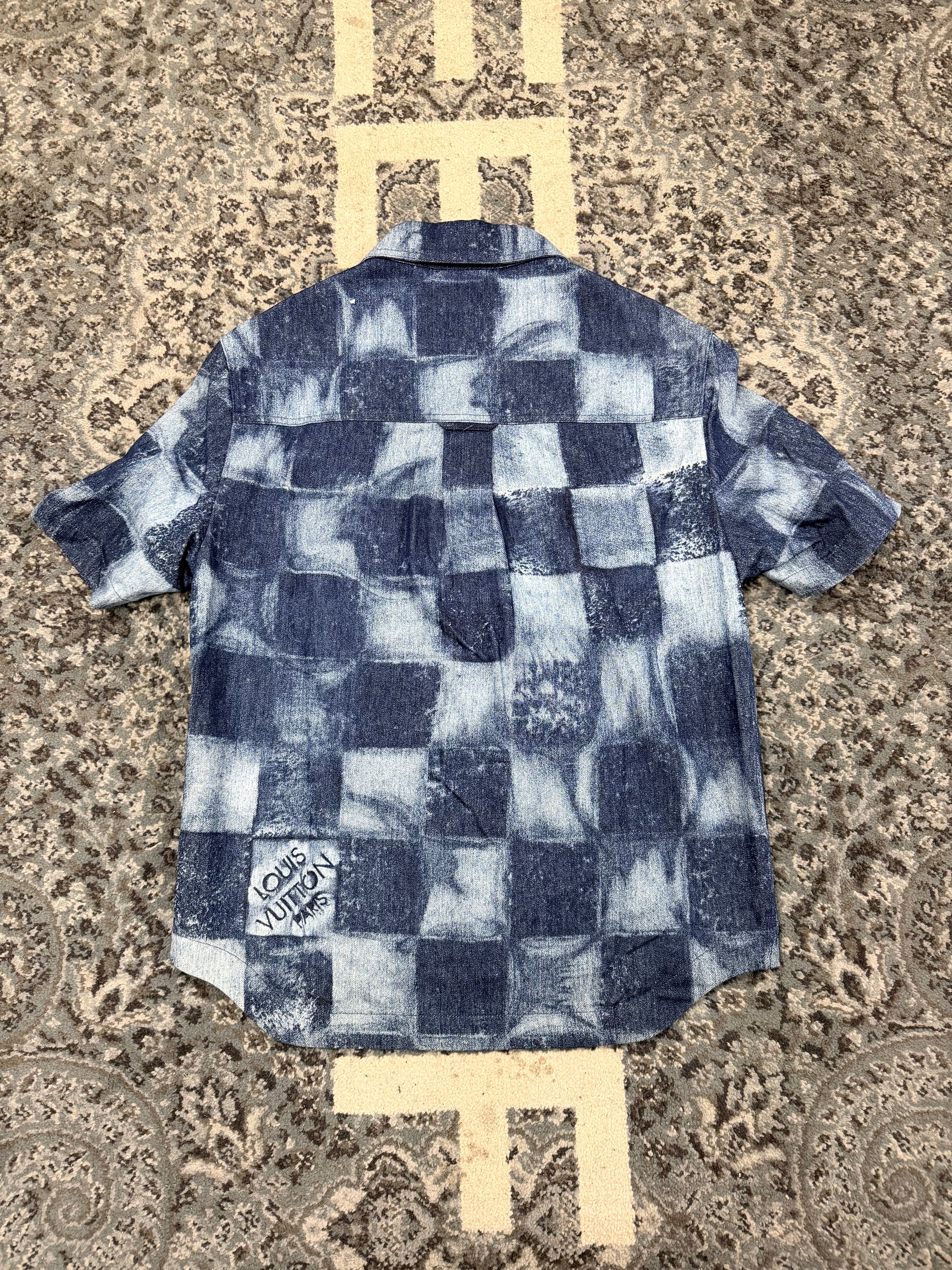 LV virgil damier button up sz M U