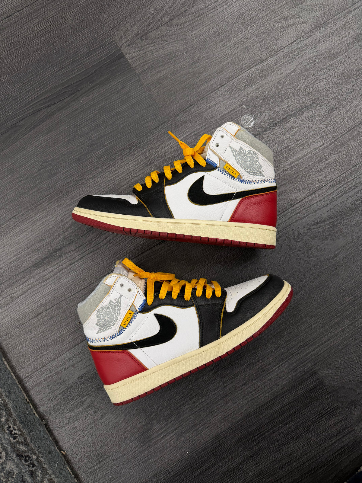 JORDAN 1 retro high black toe LA 9M OG ALL U