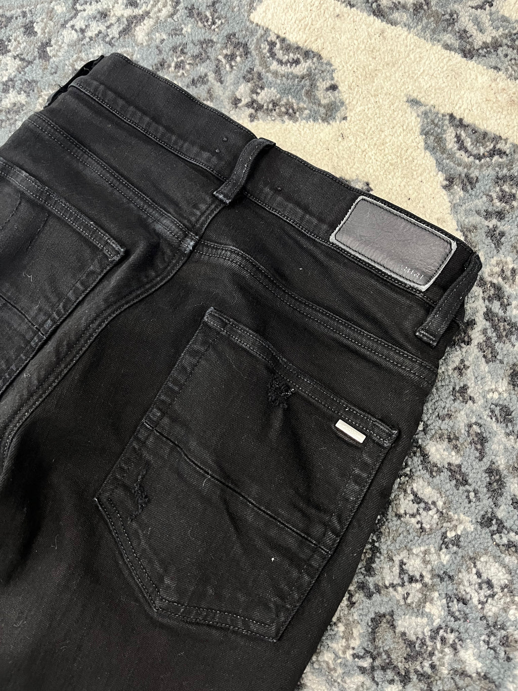 AMIRI black plack patch mx1 jeans black 29 U