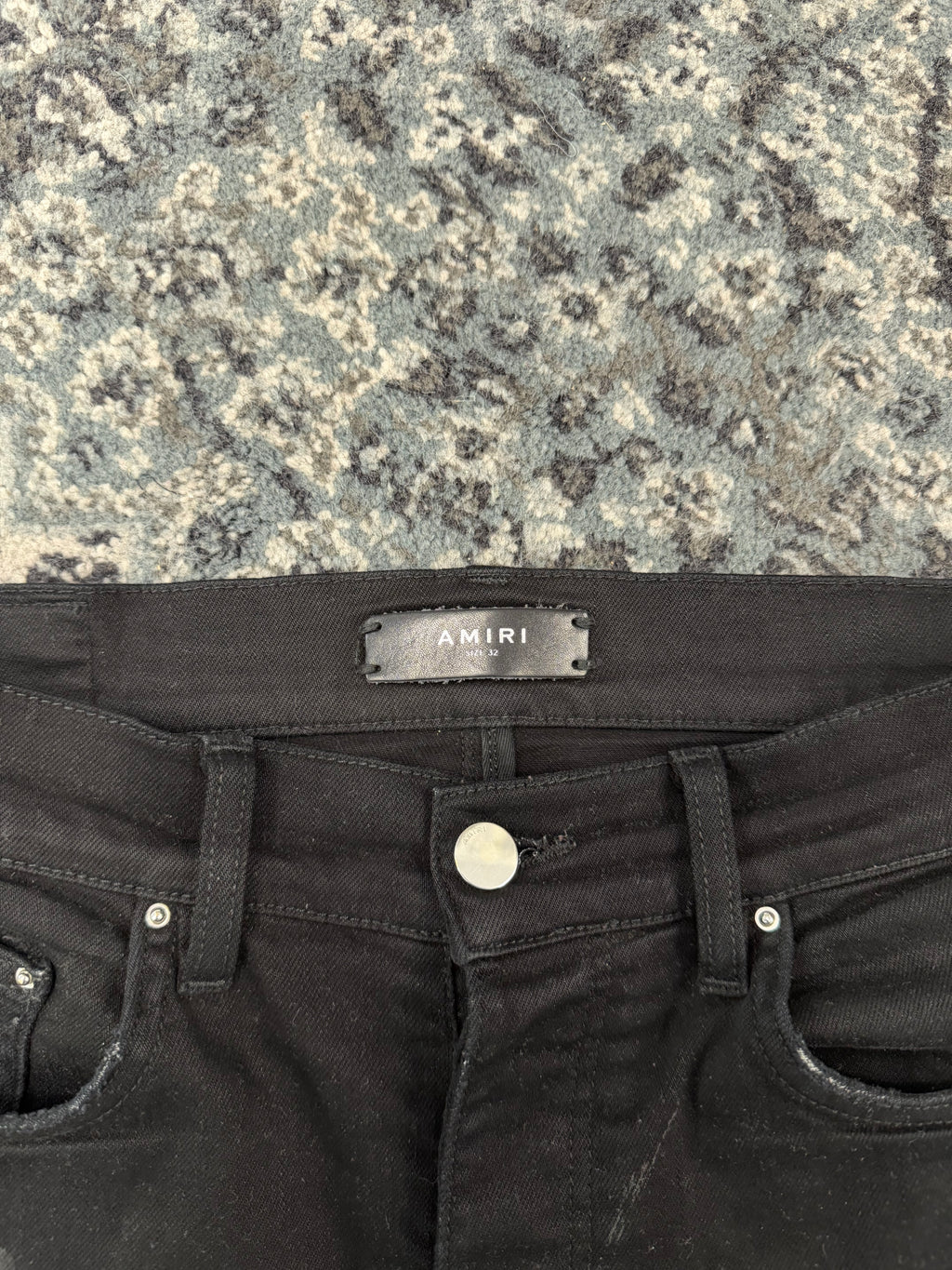 AMIRI watercolor patch mx1 jeans black 32 U