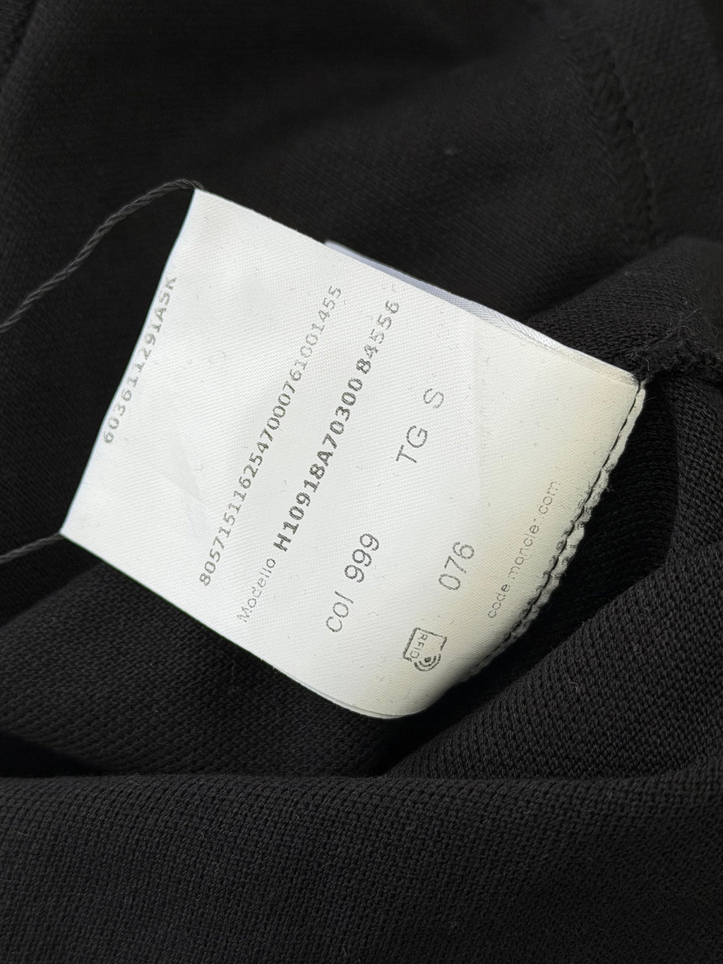 MONCLER maglia polo shirt black S U