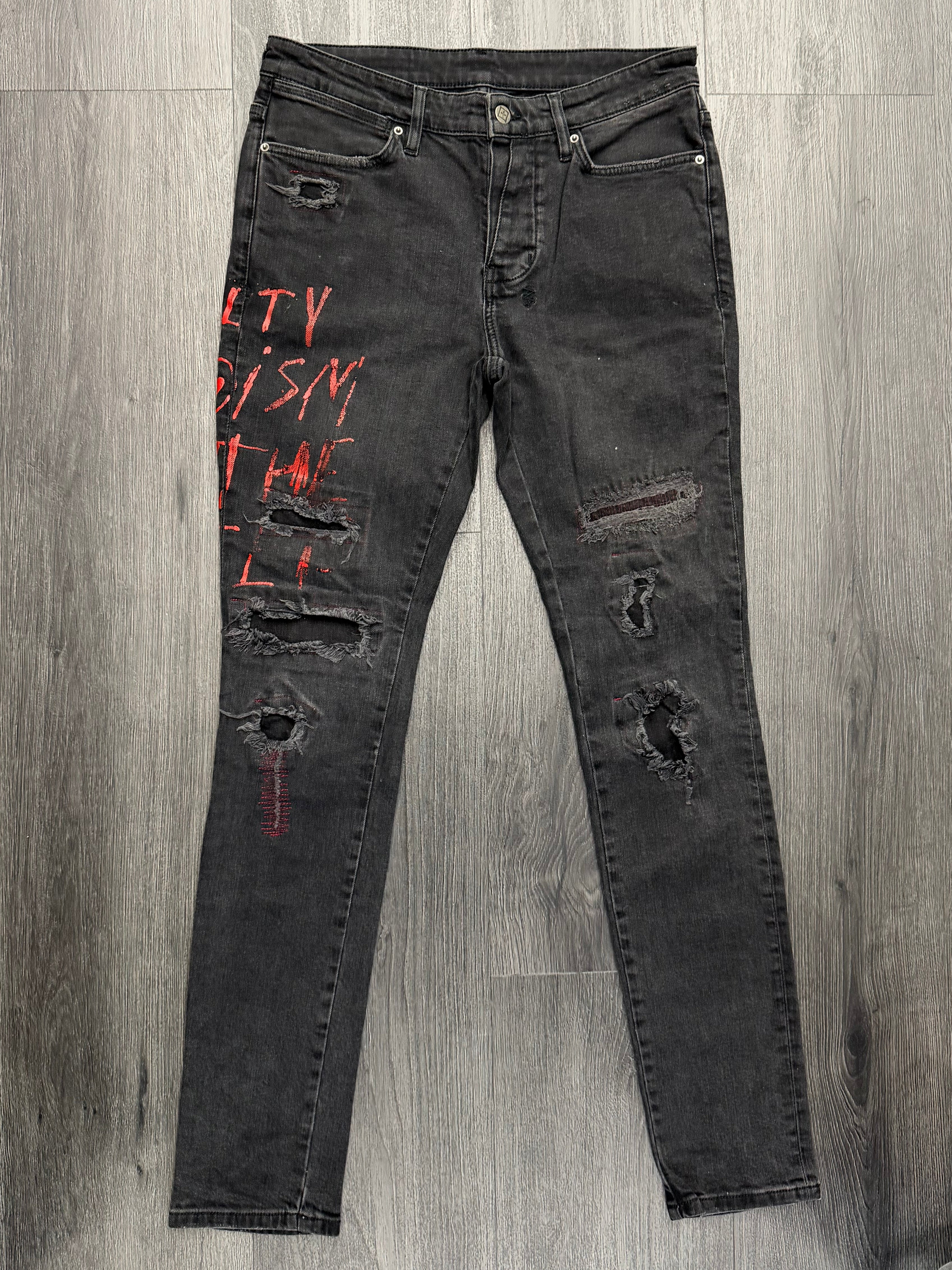 KSUBI jeans black/red 31 U