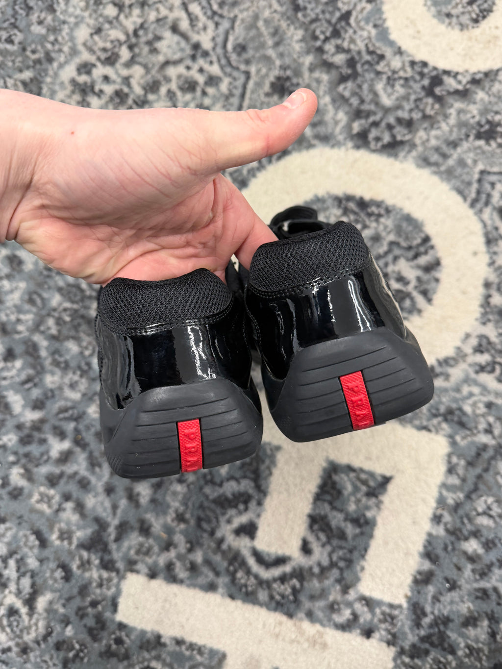 PRADA americas cup sneakers black 8P (9-9.5P) NB U