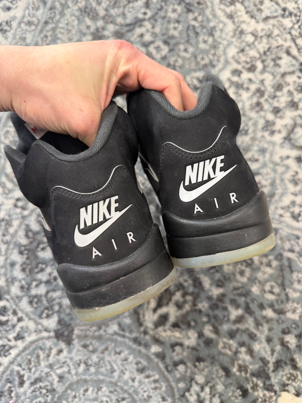 JORDAN 5 "black metallic" sneakers 10M NB U