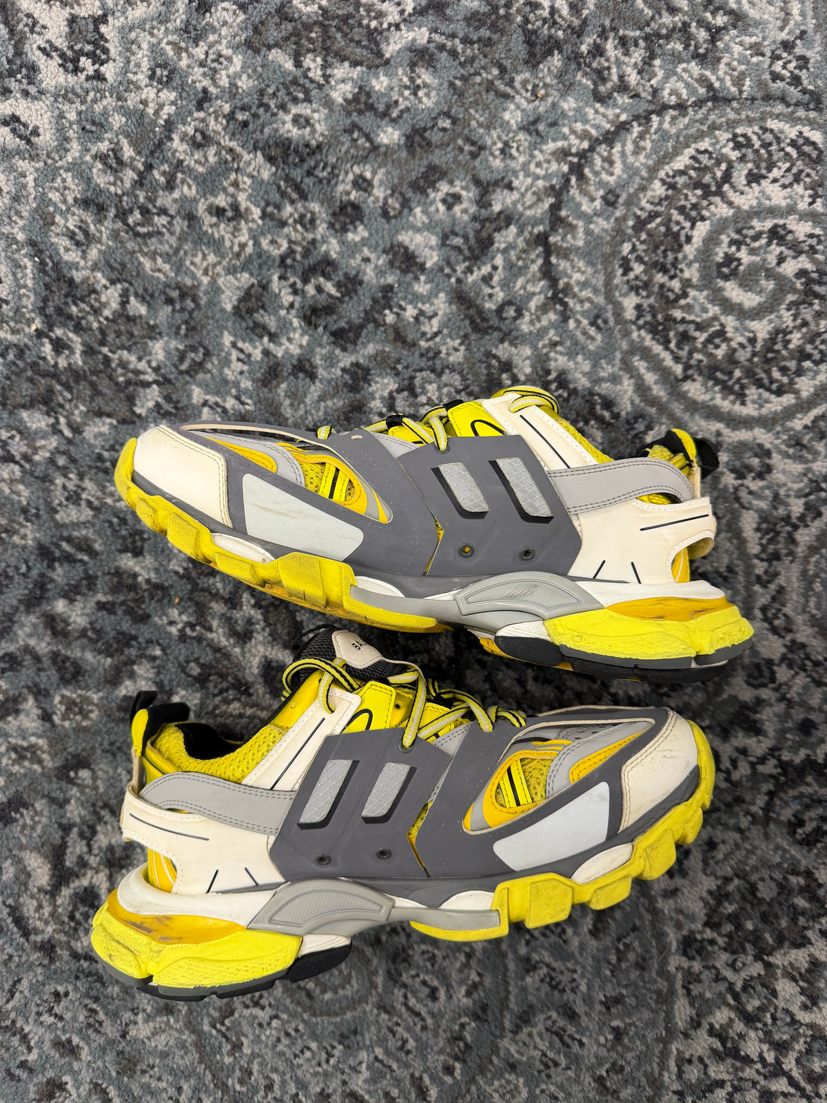 BALENCIAGA track runners yellow/grey 41 (8M) NB U