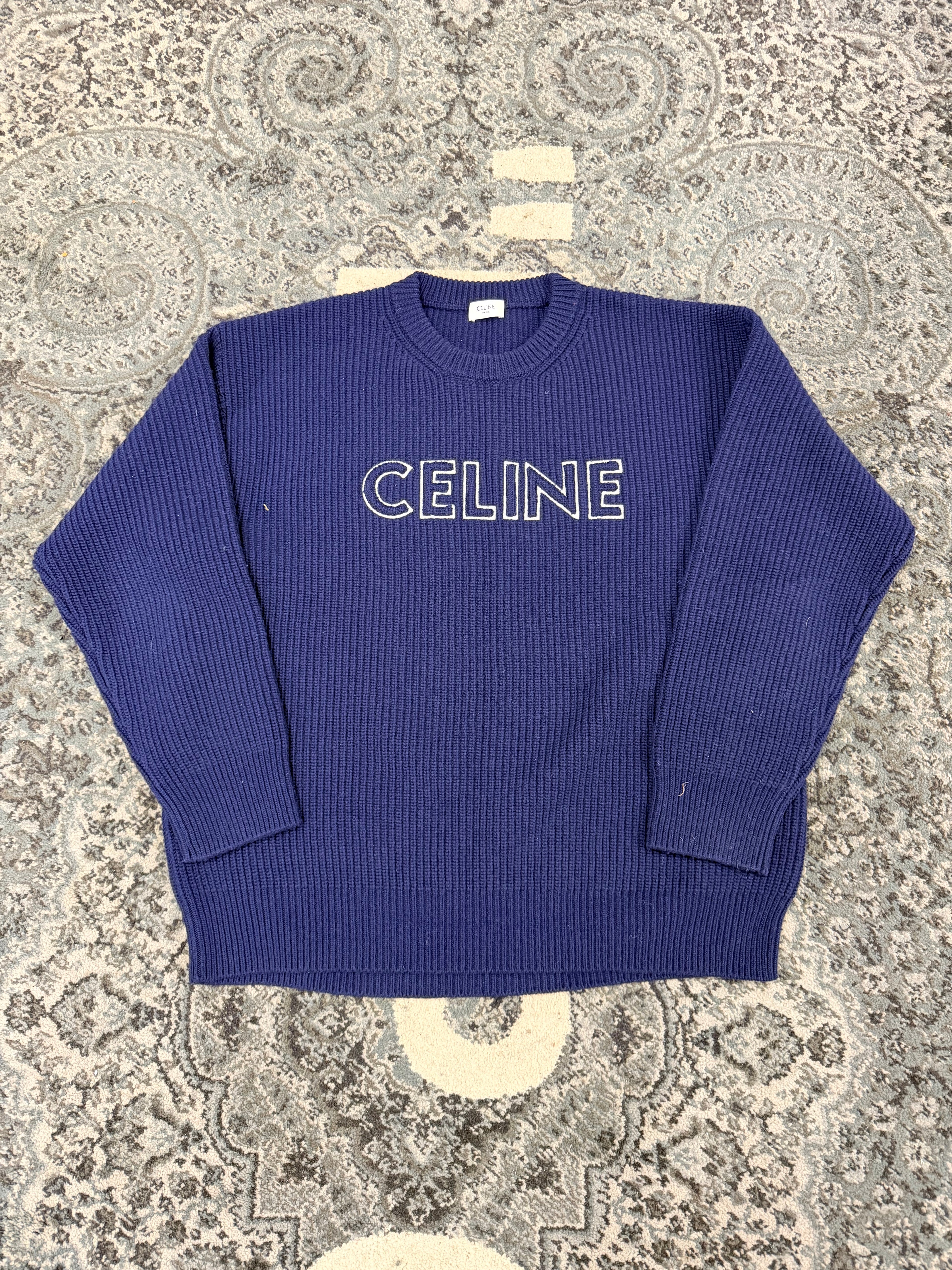 Celine Oversized Wool Crewneck Fits XL U