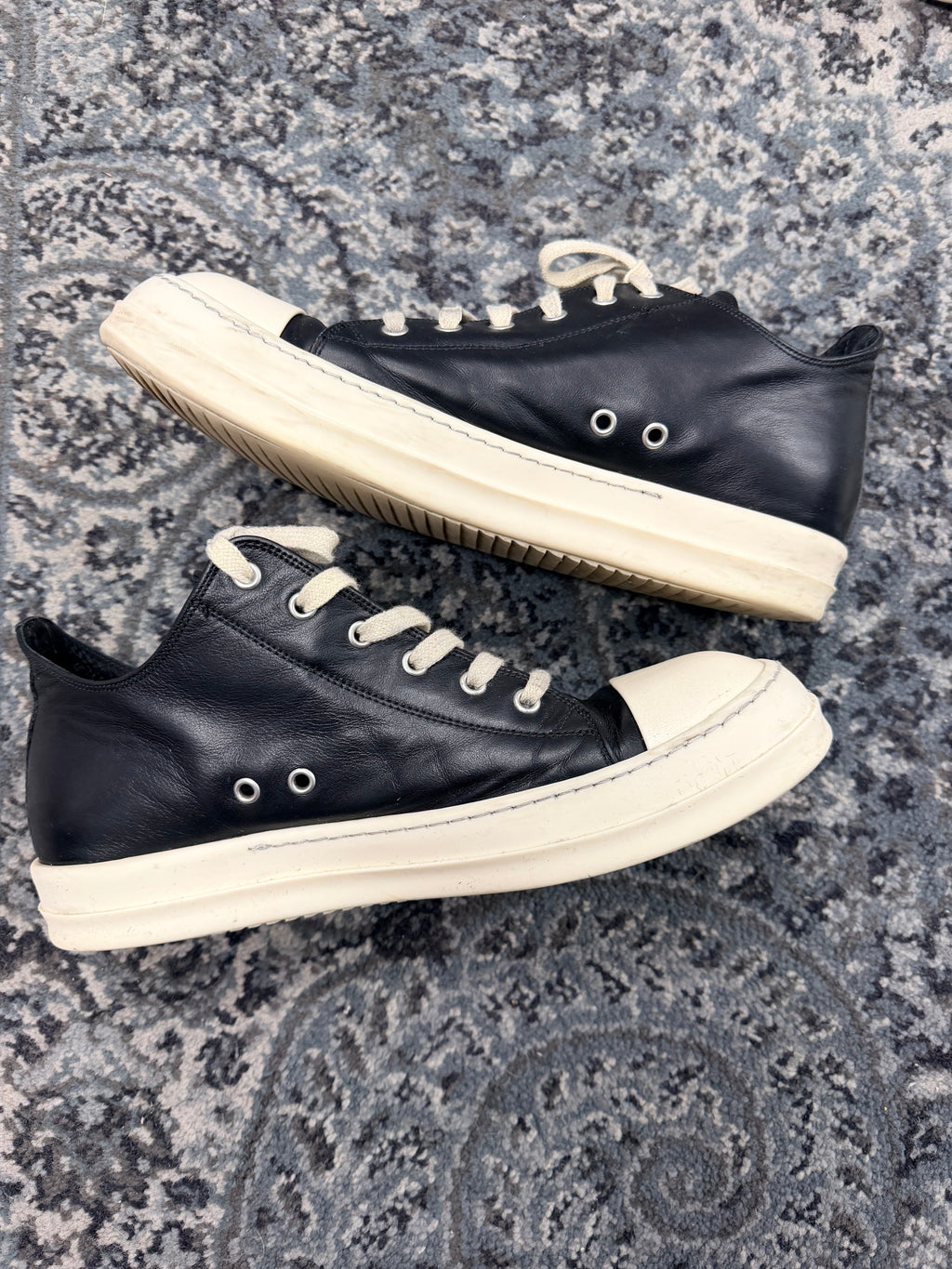 RICK OWENS ramone lowtops black 44 NB U
