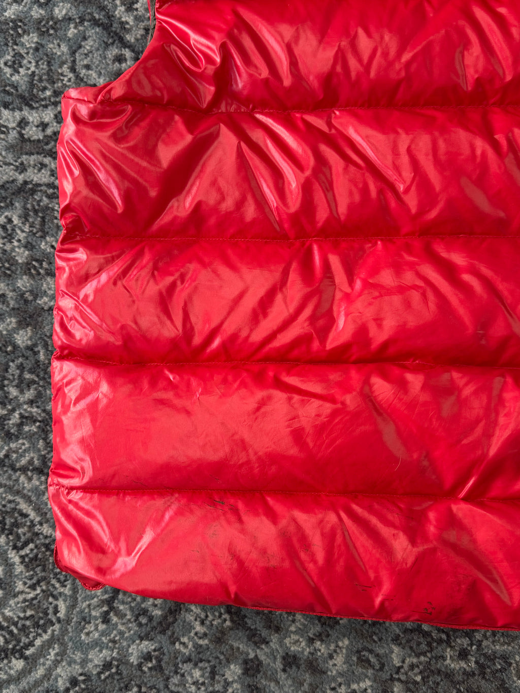 MONCLER tib vest red 4 (Fits M) Flawed U