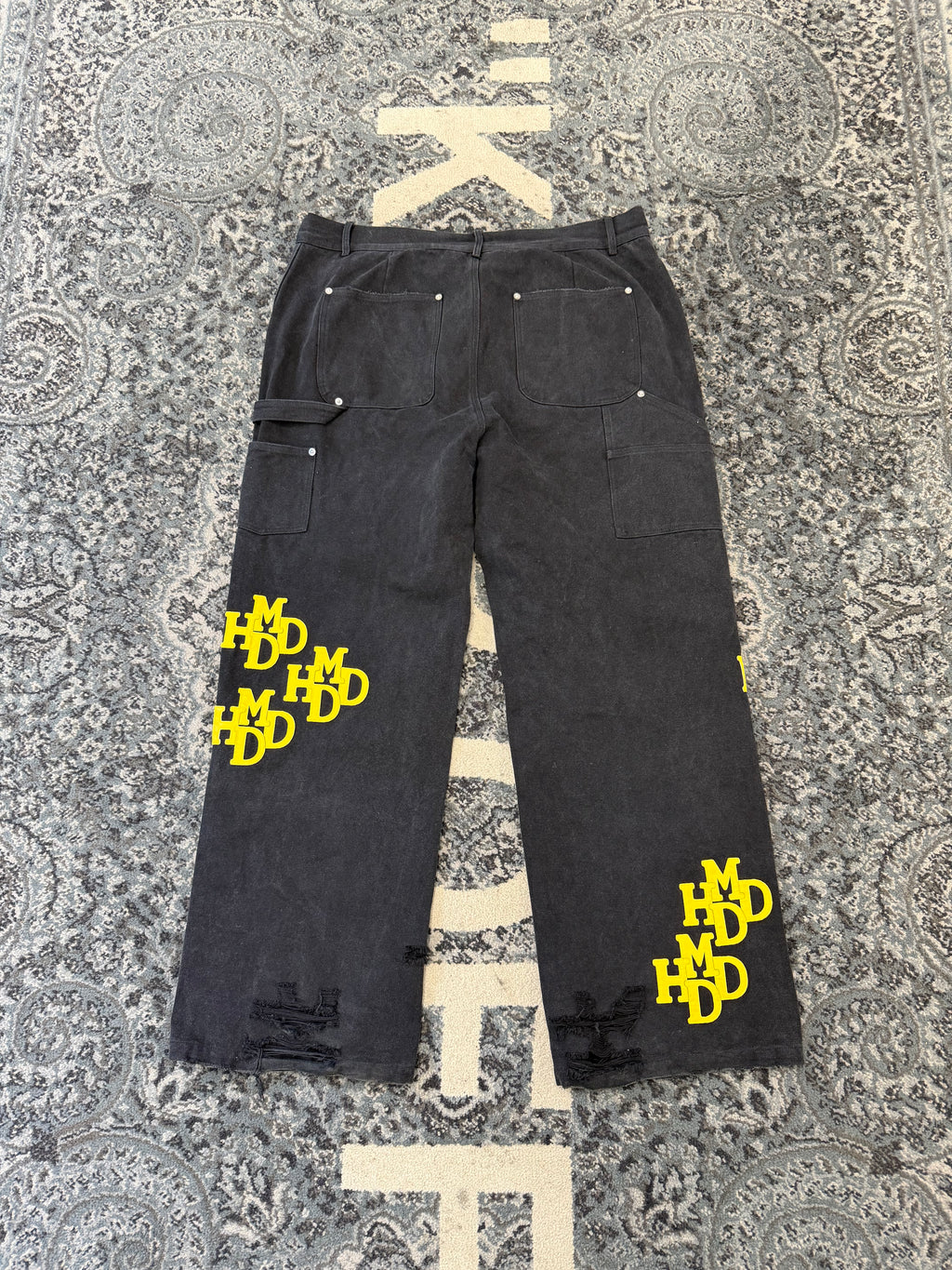 HMDD carpenter jeans black/yellow XXL (40W) U