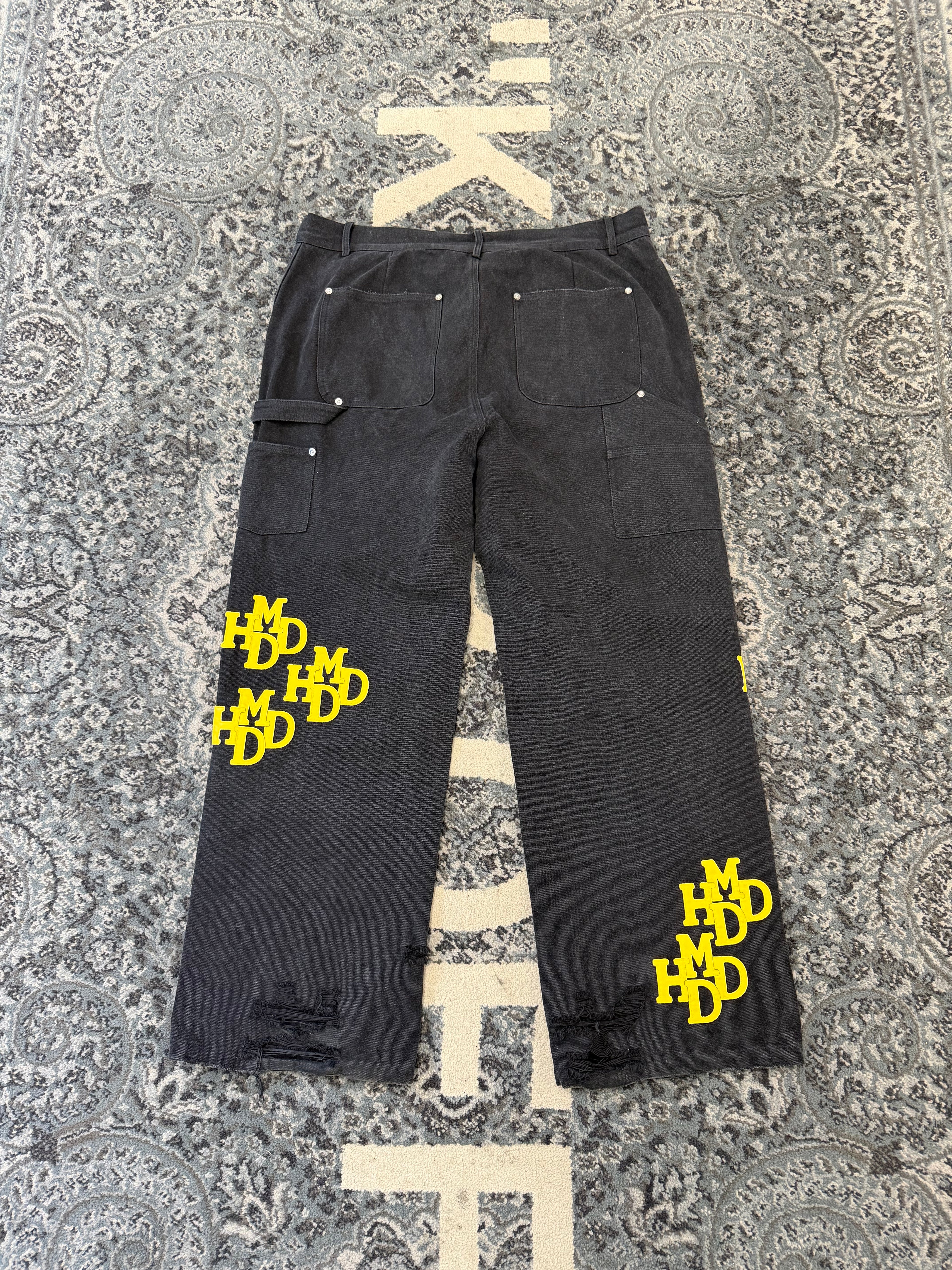 HMDD carpenter jeans black/yellow XXL (40W) U