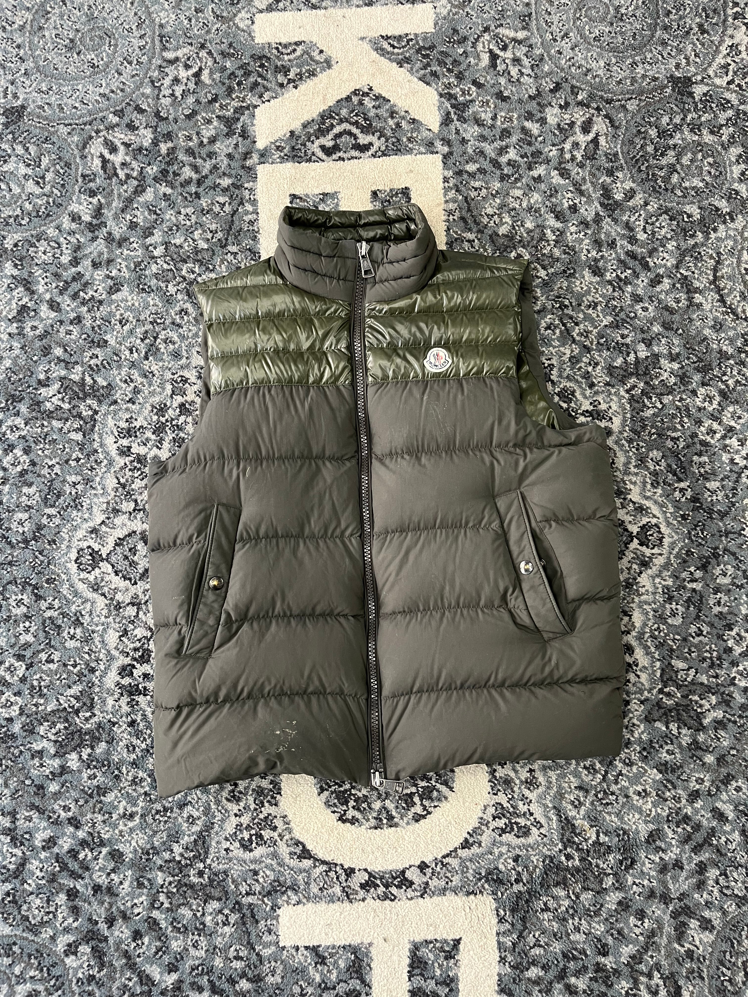 MOCNLER denib vest green 6 (XXL) U