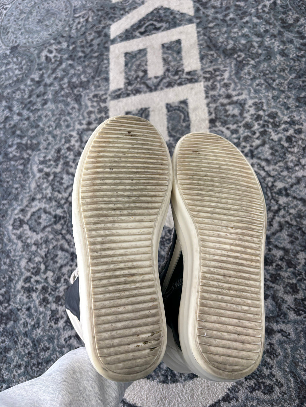 RICK OWENS geobasket hightops black 42 (9M) NB U