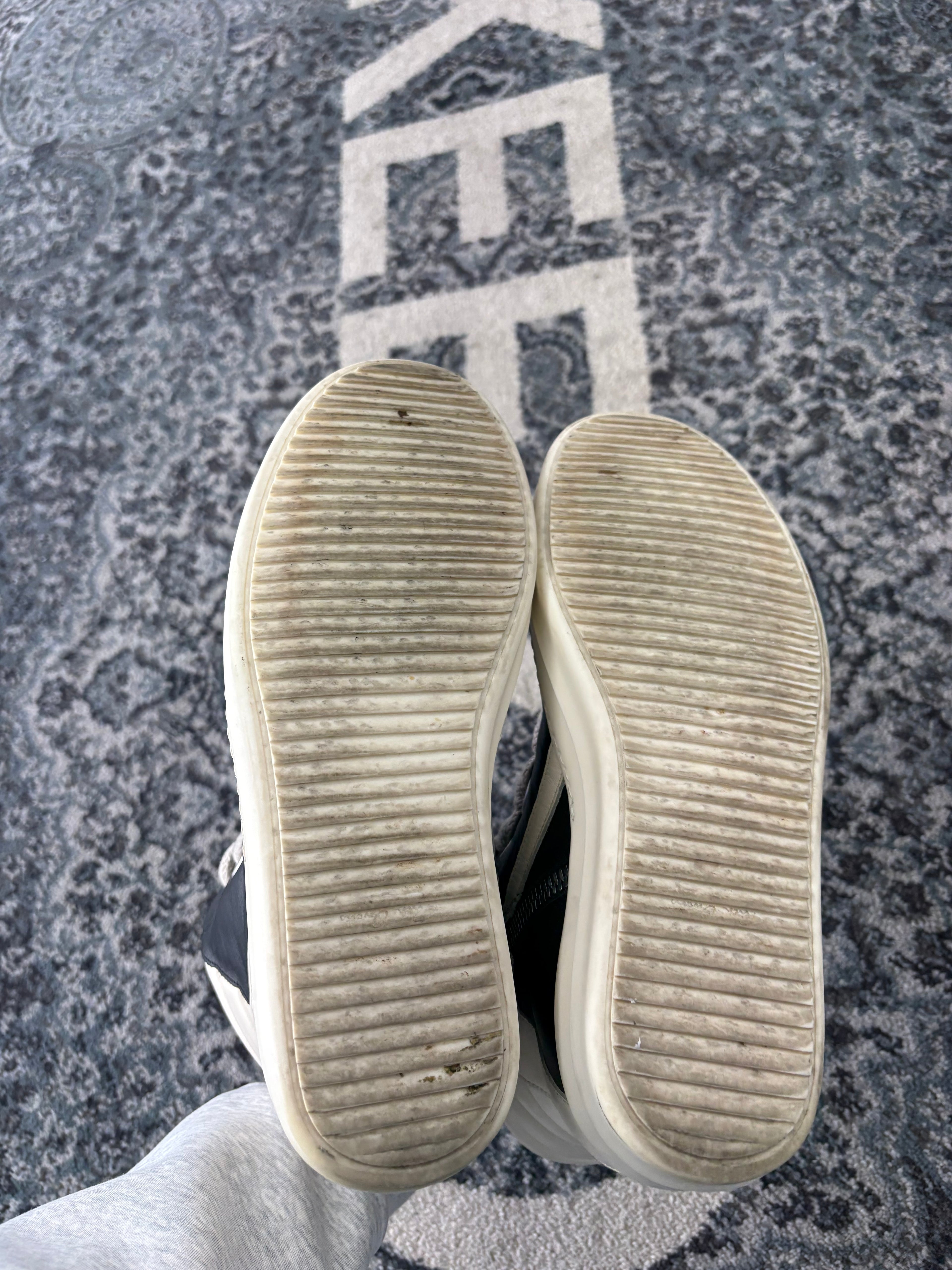 RICK OWENS geobasket hightops black 42 (9M) NB U