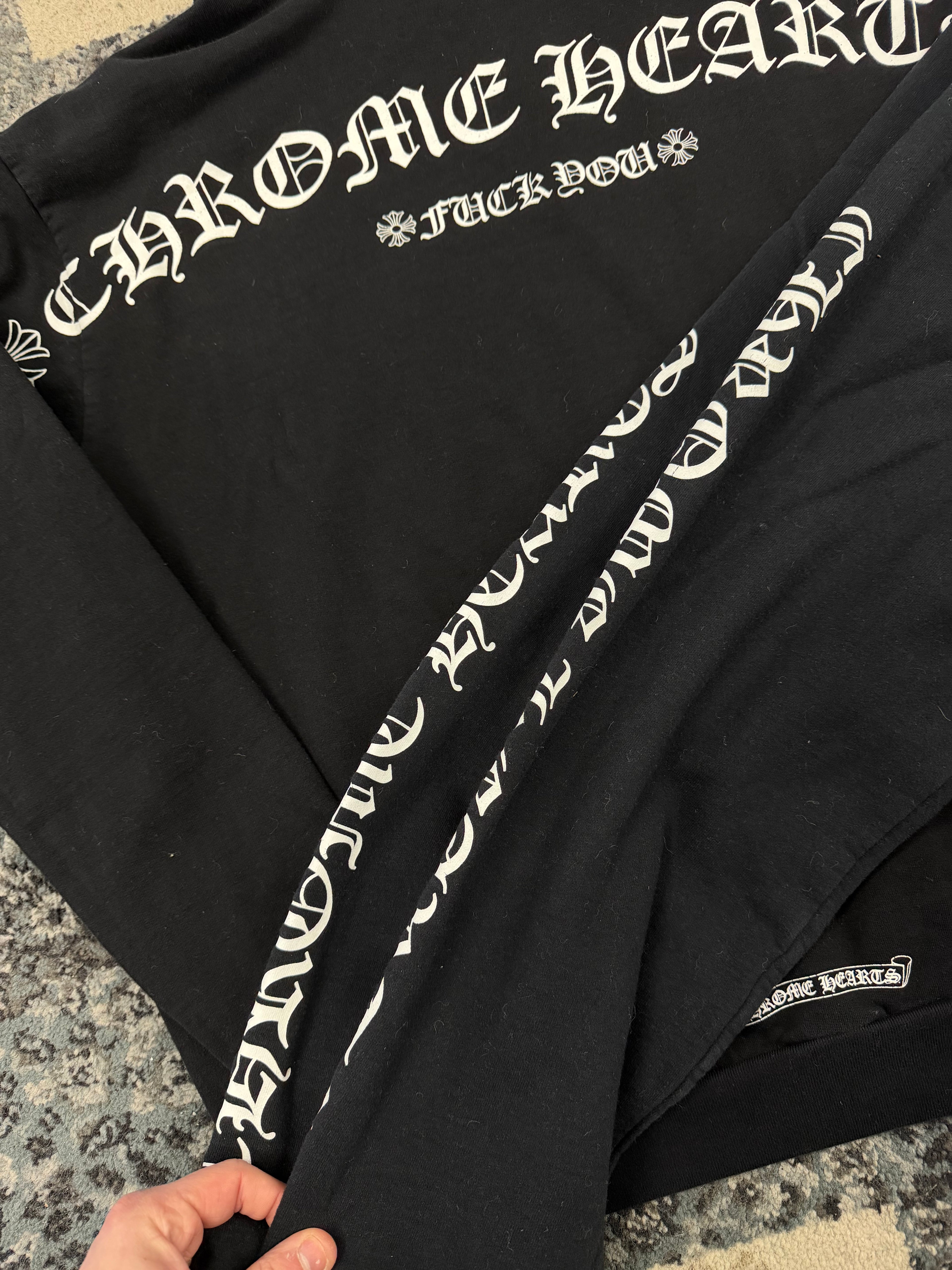 CHROME HEARTS f*ck you t bar sweatsuit L U