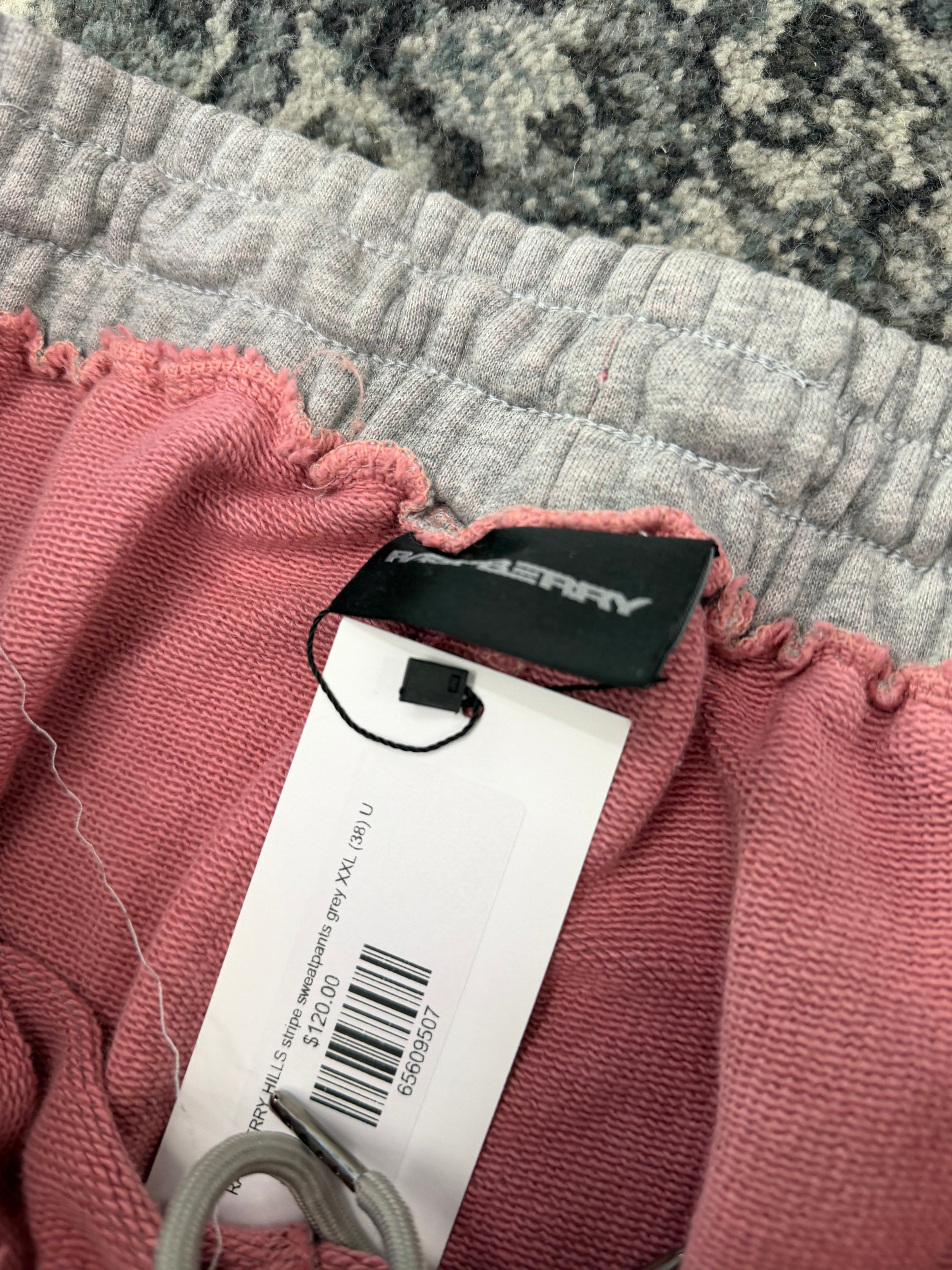 RASPBERRY HILLS stripe sweatpants grey XXL (38) U