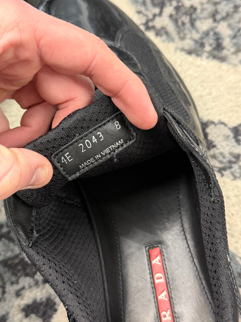 PRADA americas cup sneakers black 8P (9-9.5P) NB U