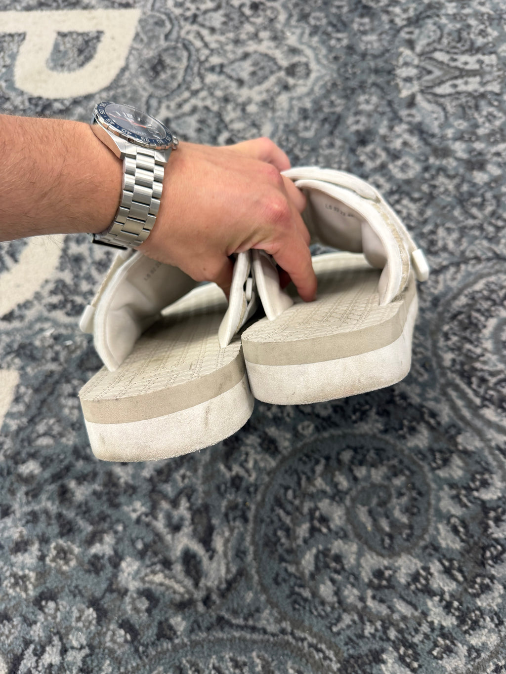 DIOR oblique alpha sandals crème 44 (11M) NB U