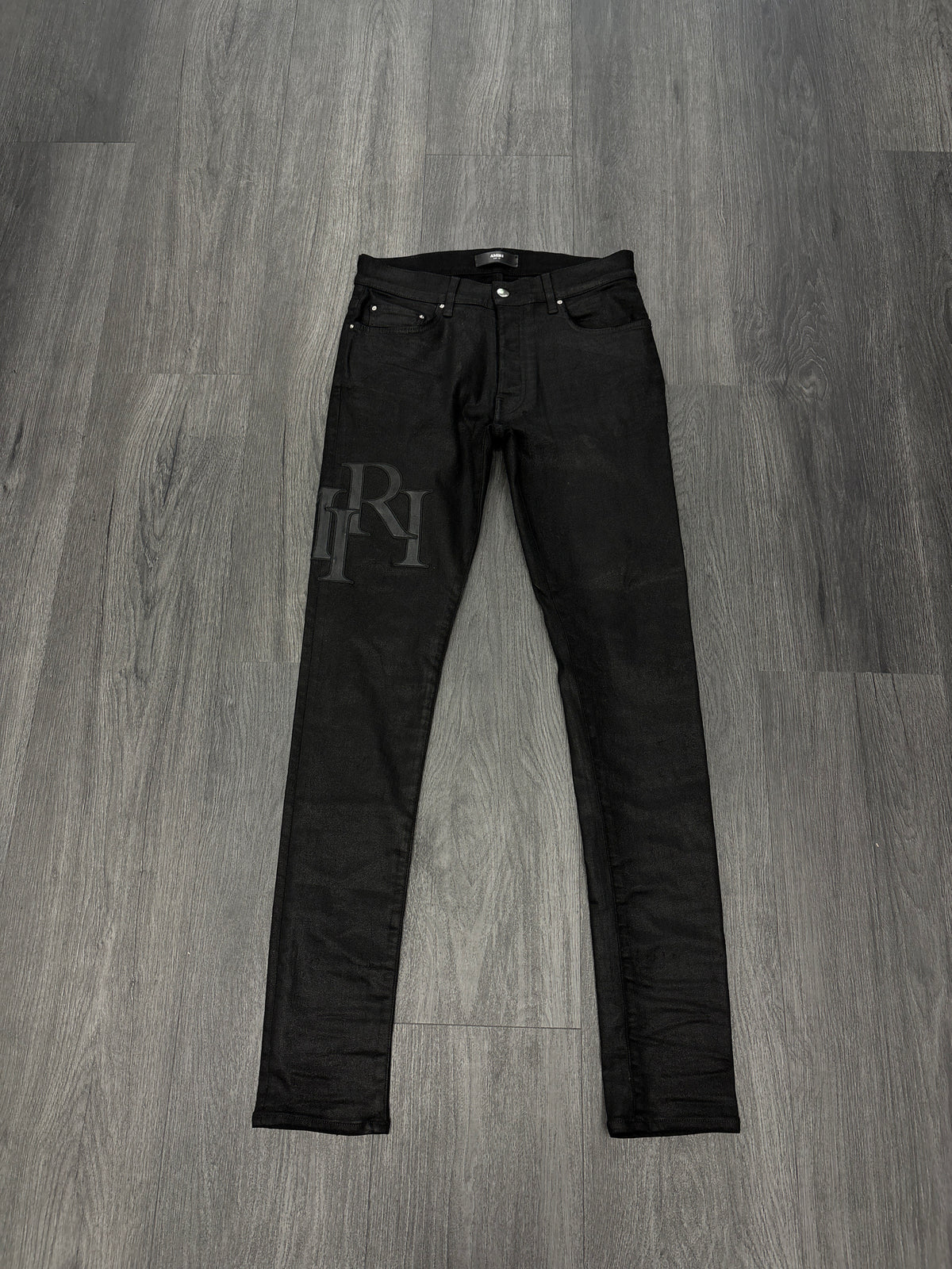 Amiri side logo black waxed jeans Size 30 U