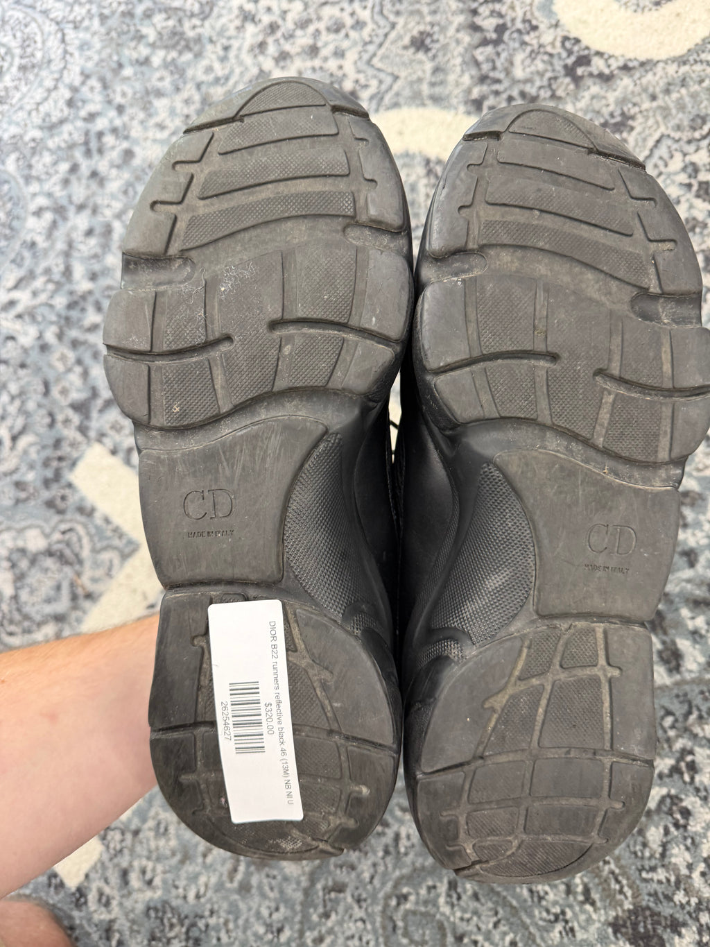 DIOR B22 runners reflective black 46 (13M) NB NI U