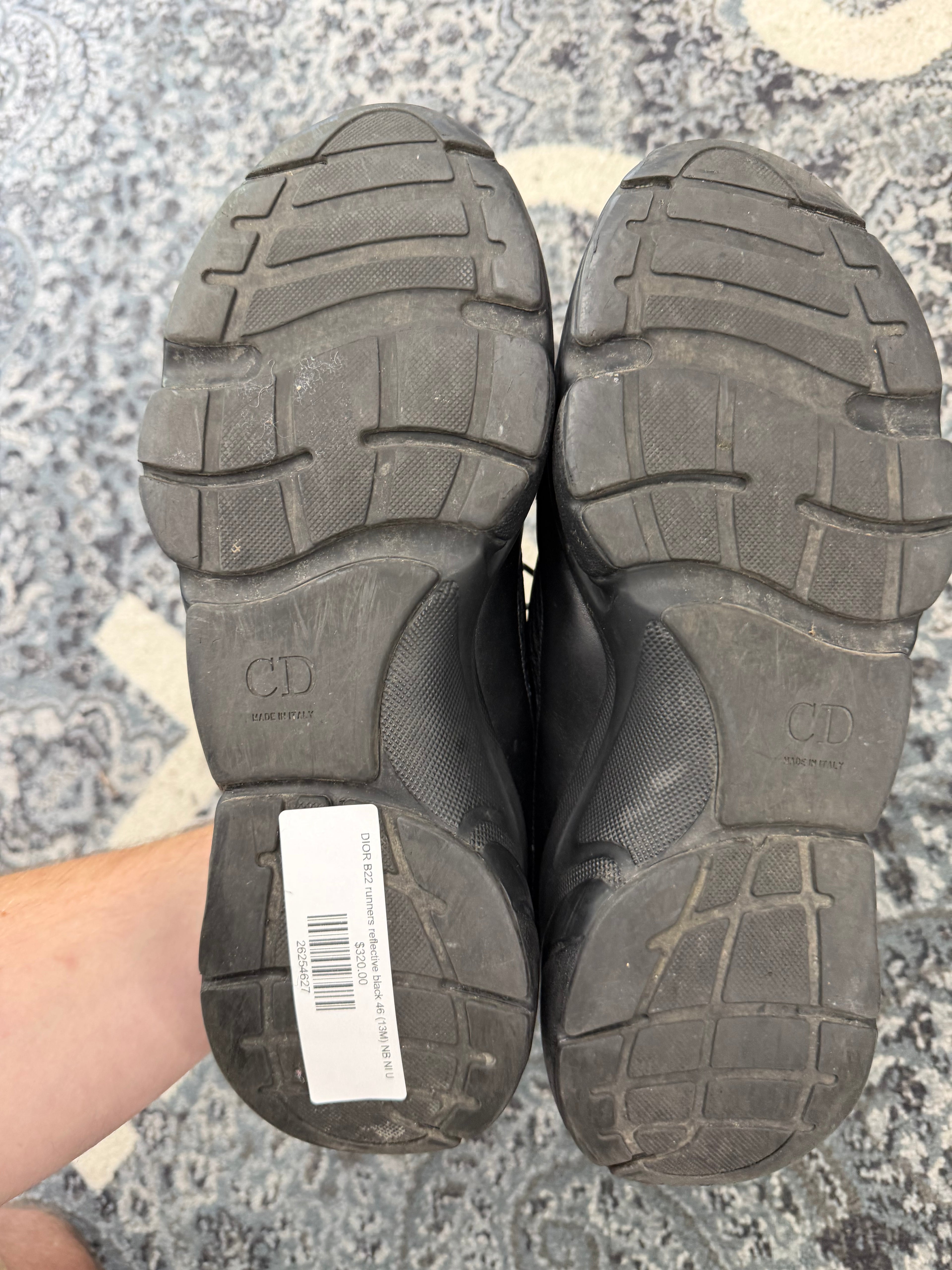 DIOR B22 runners reflective black 46 (13M) NB NI U