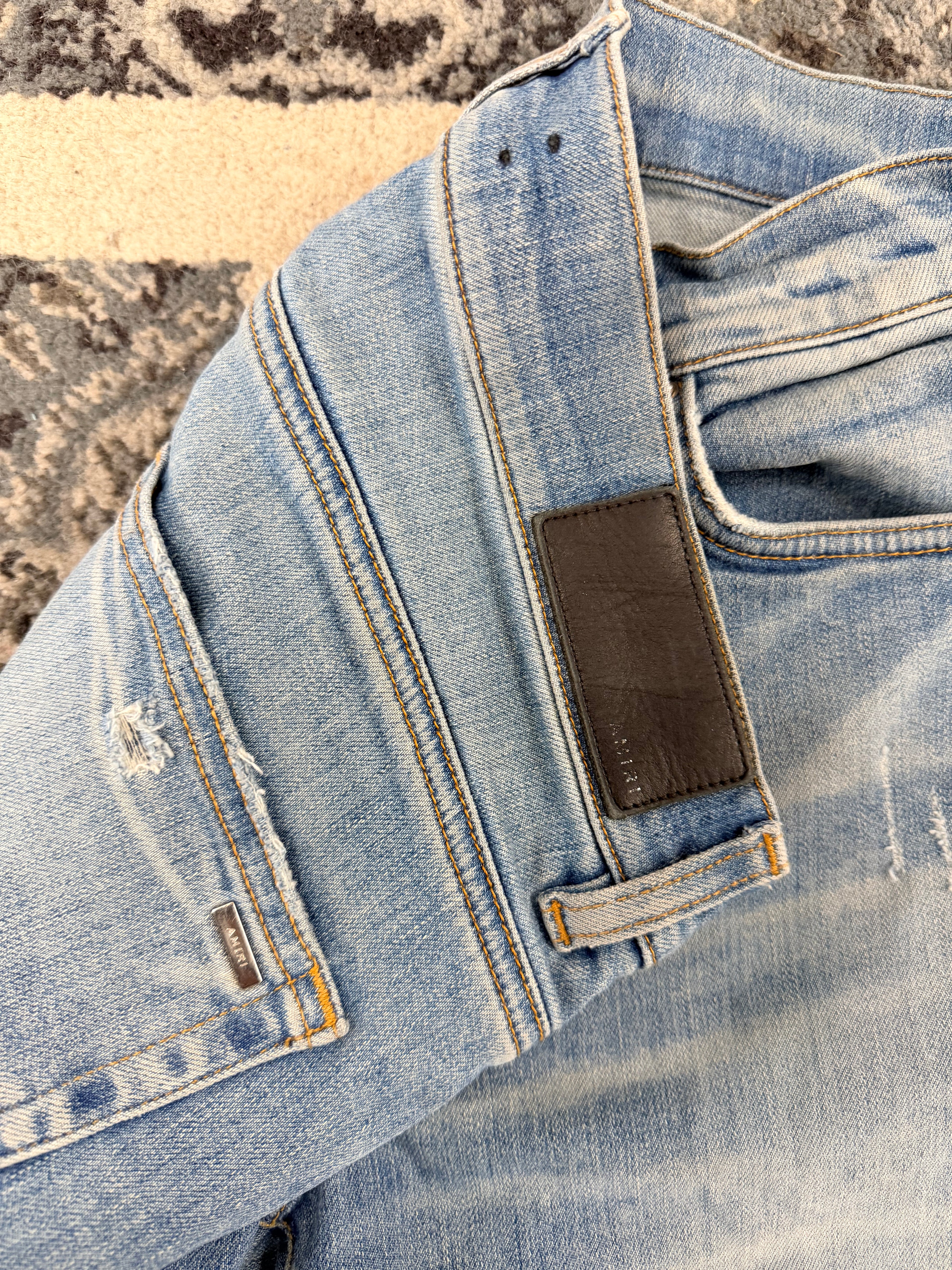 Amiri Camo Bone Jeans Size 32 U