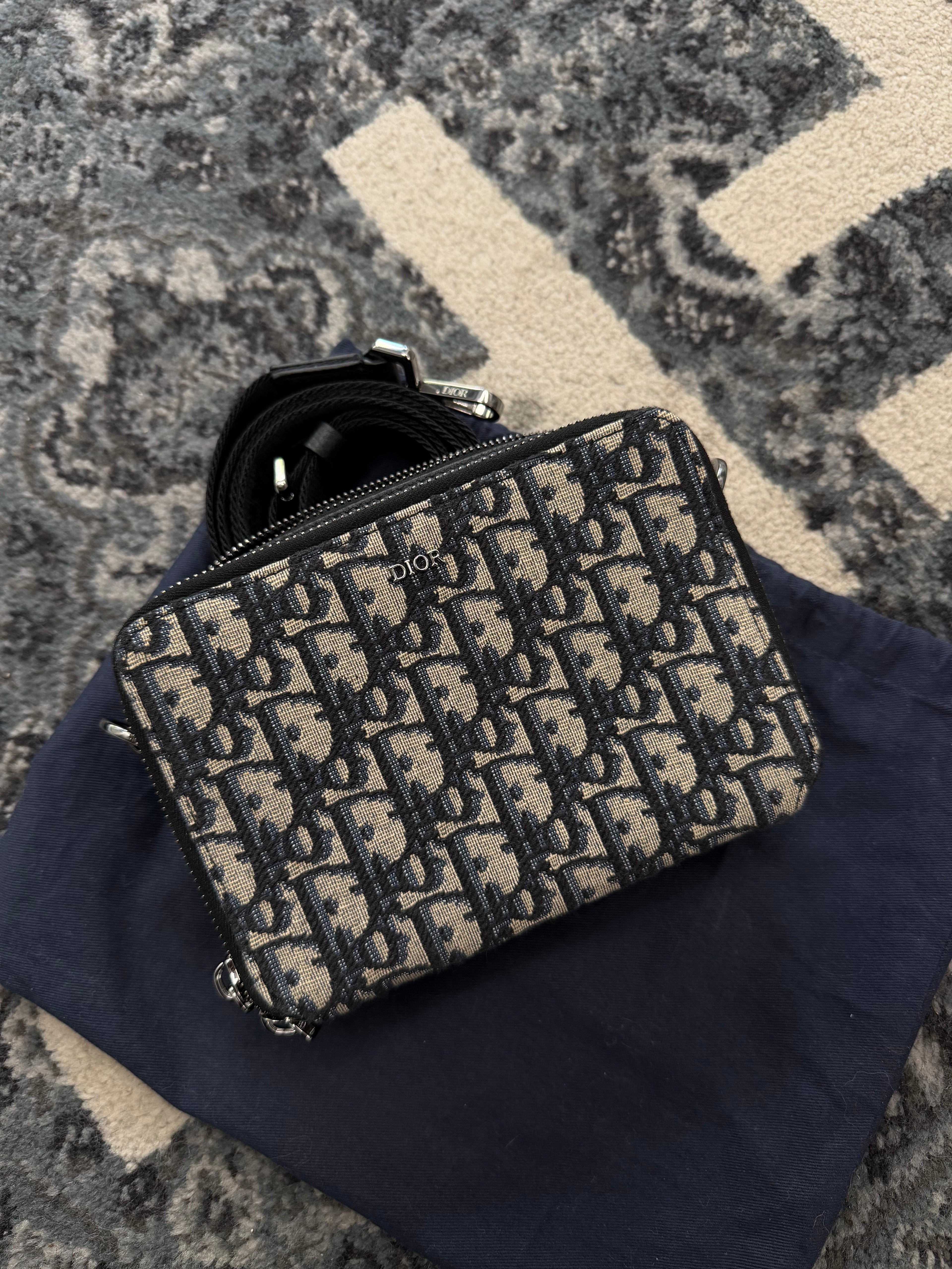 DIOR oblique messenger bag mini OS DS
