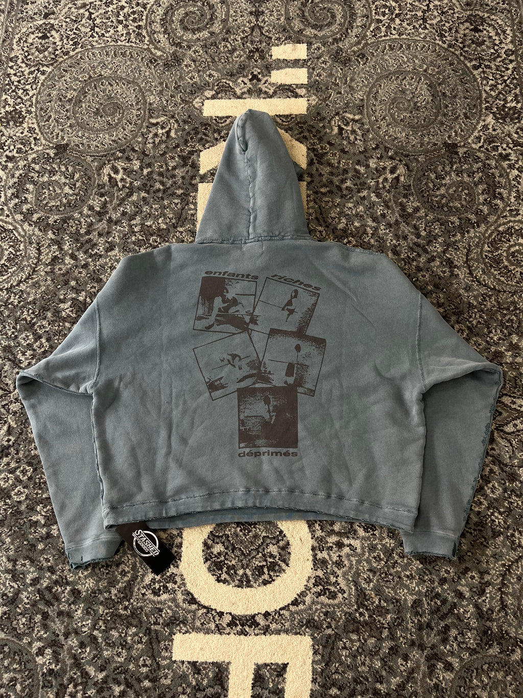 ERD school girl hoodie blue XL U