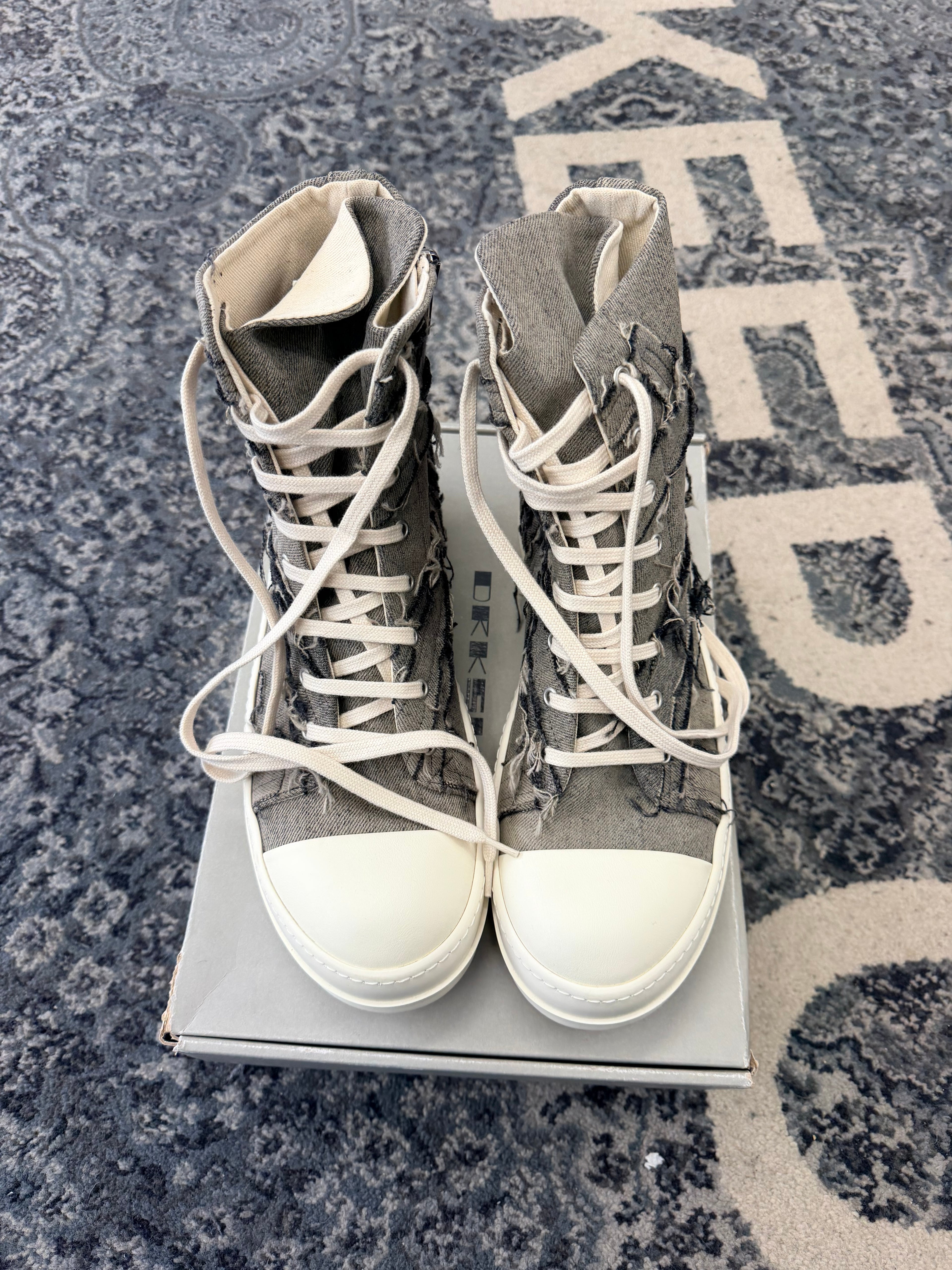 Rick Owens Drkshdw Distressed Ramones Size 11 DS