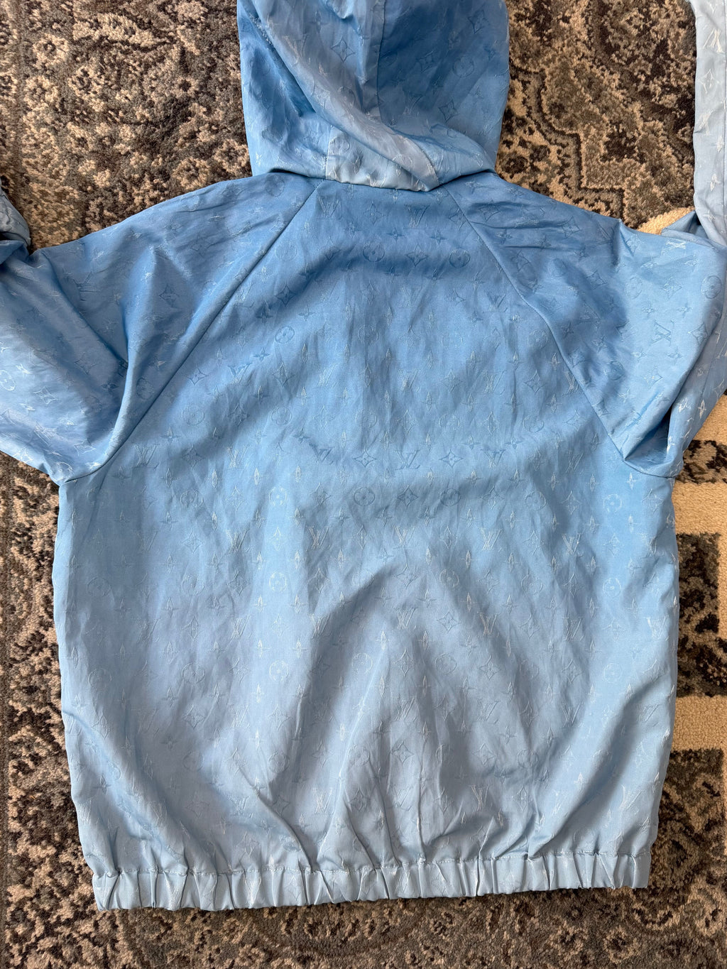 LV monogram cloud windbreaker blue 48 (Fits S) U