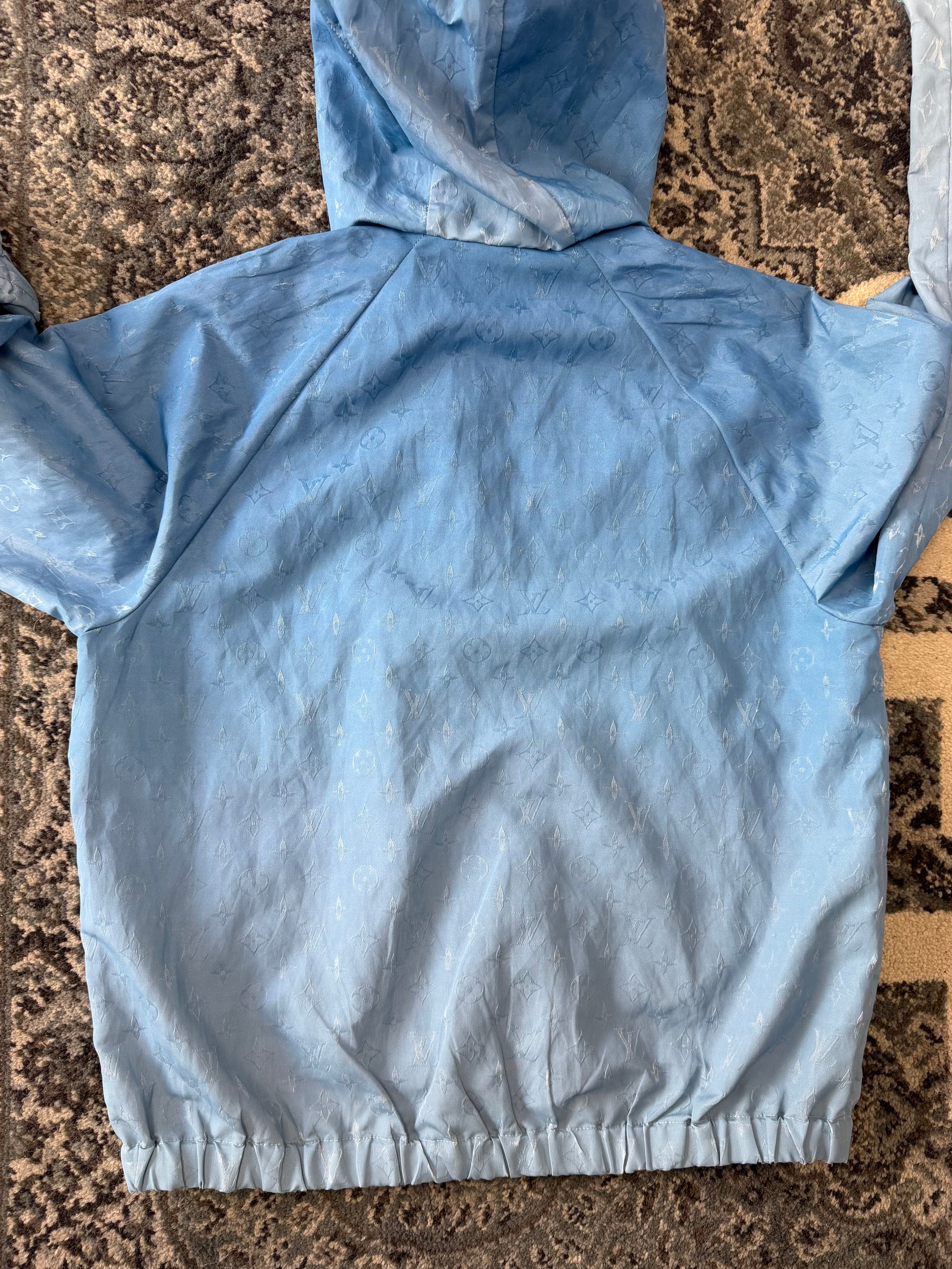 LV monogram cloud windbreaker blue 48 (Fits S) U