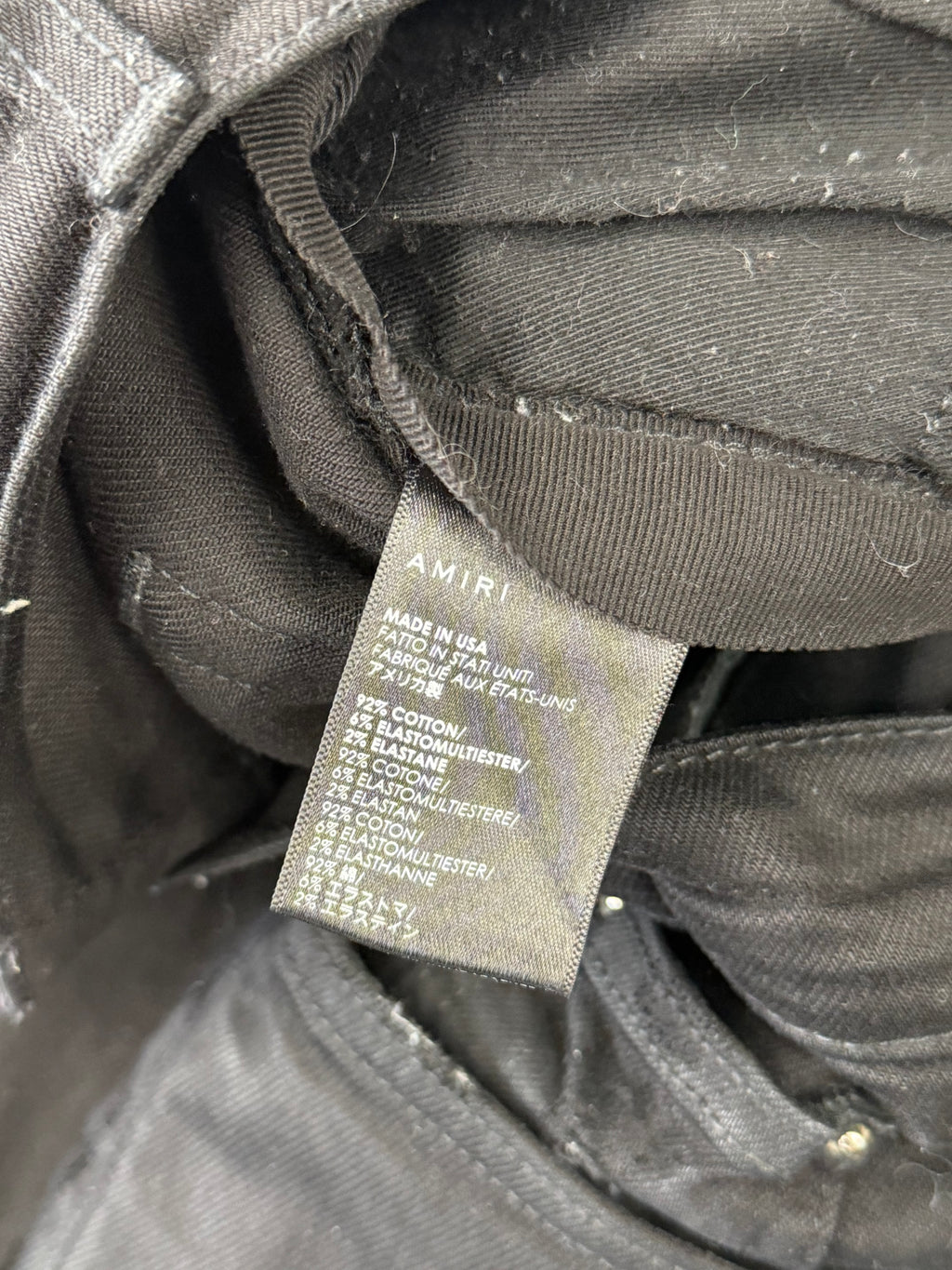 AMIRI black patch mx1 jeans black 38 U